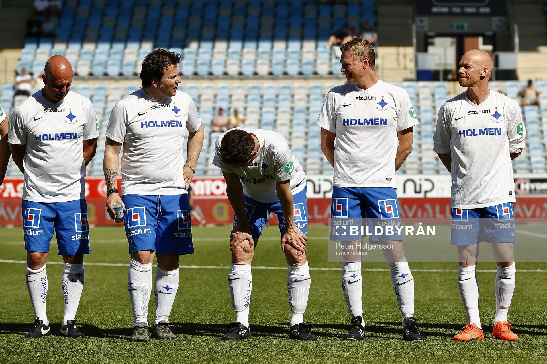 Jubileumsmatchen i fotboll mellan veteraner i Norrköping