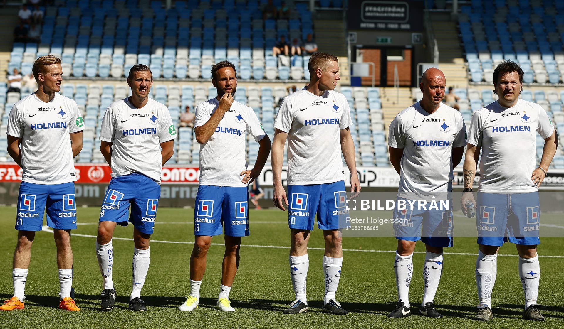 Jubileumsmatchen i fotboll mellan veteraner i Norrköping