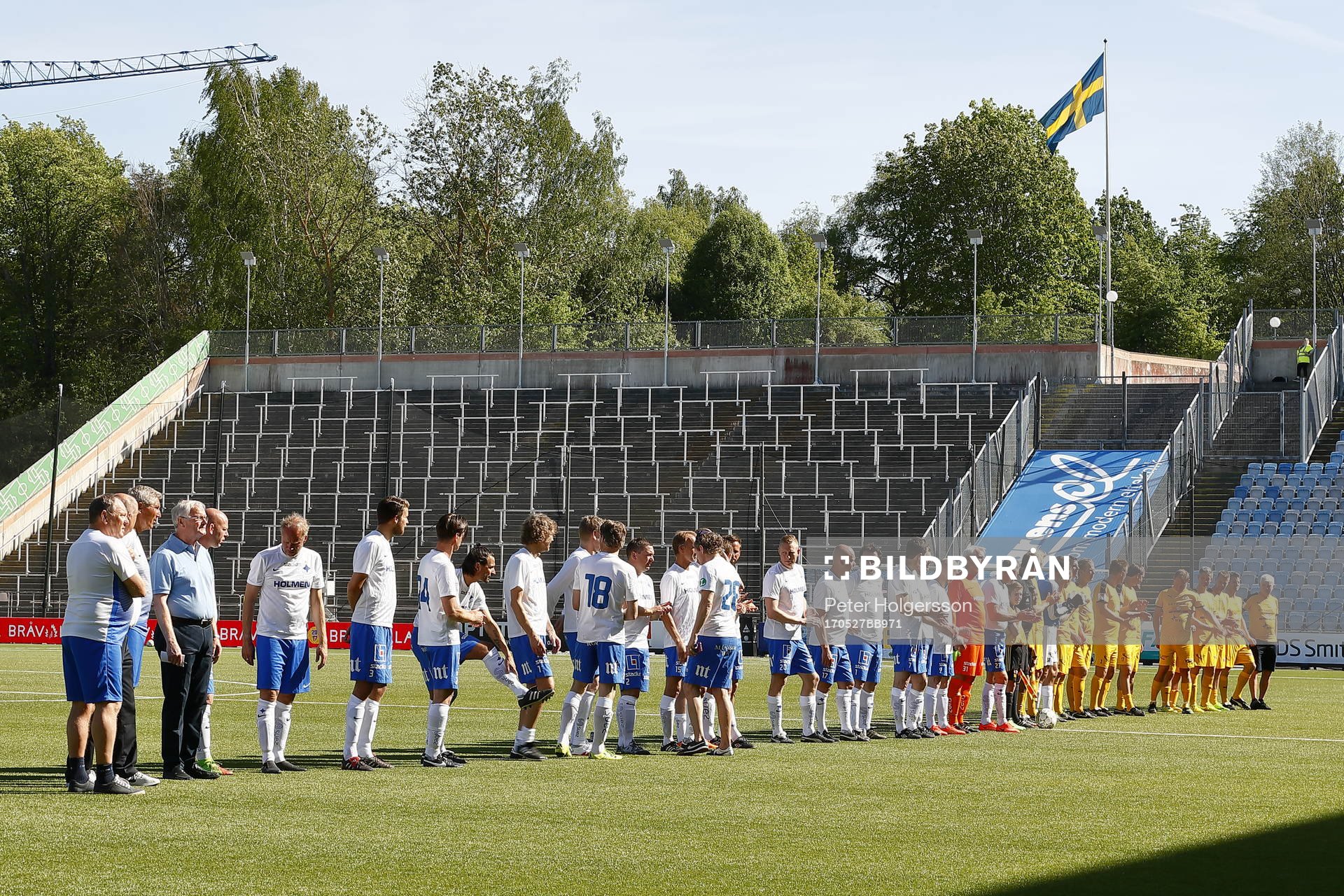 Jubileumsmatchen i fotboll mellan veteraner i Norrköping