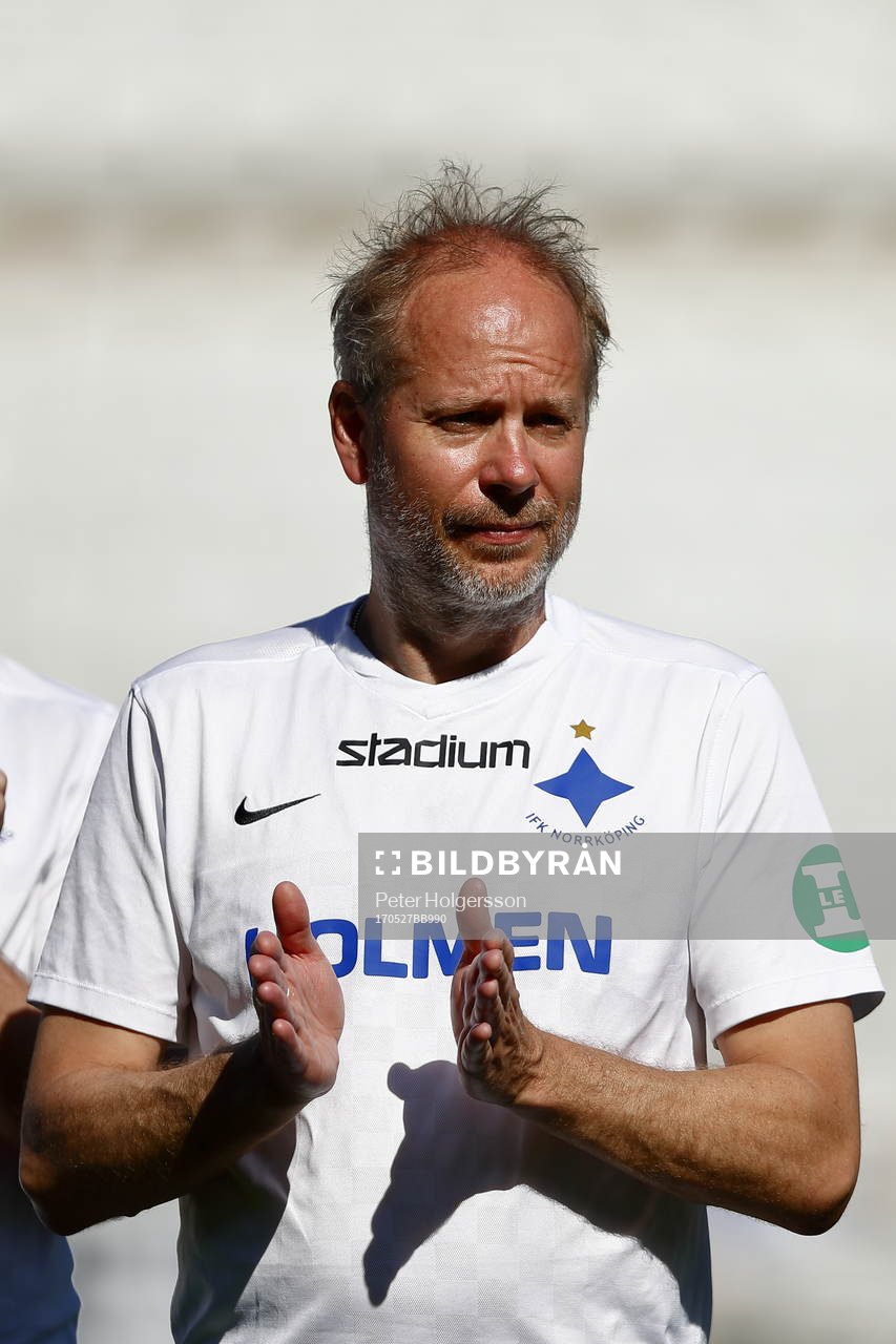 Jubileumsmatchen i fotboll mellan veteraner i Norrköping