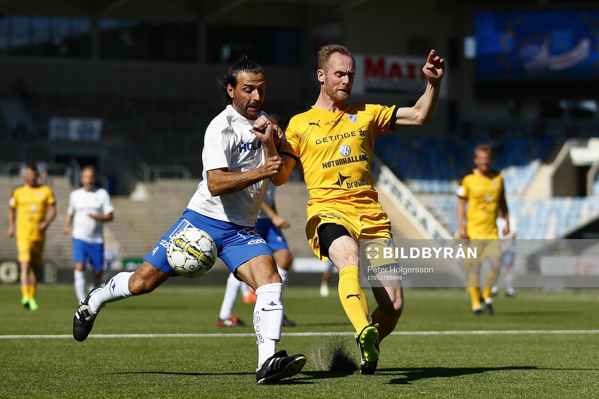 Jubileumsmatchen i fotboll mellan veteraner i Norrköping