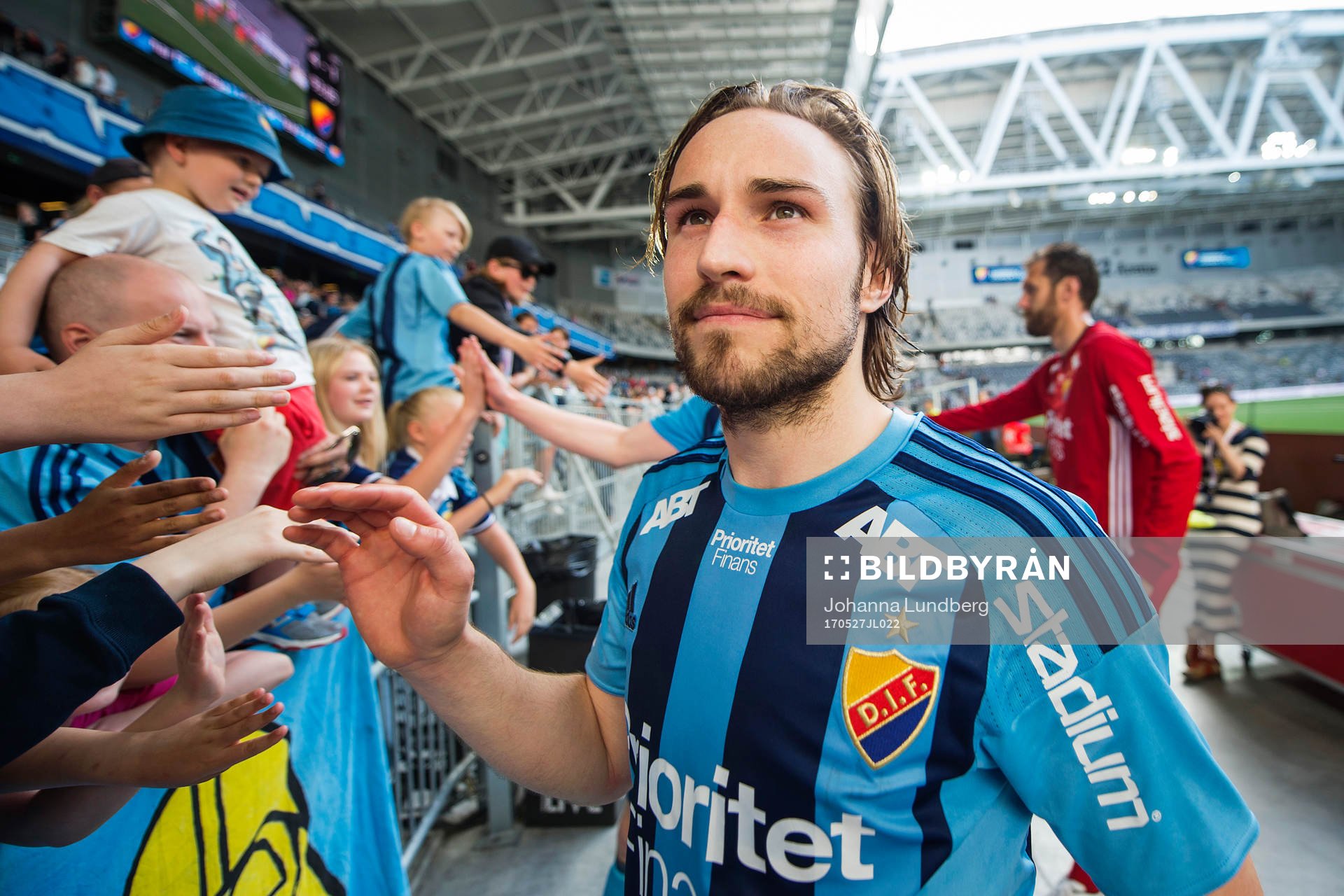 Djurgårdens Kevin Walker jublar