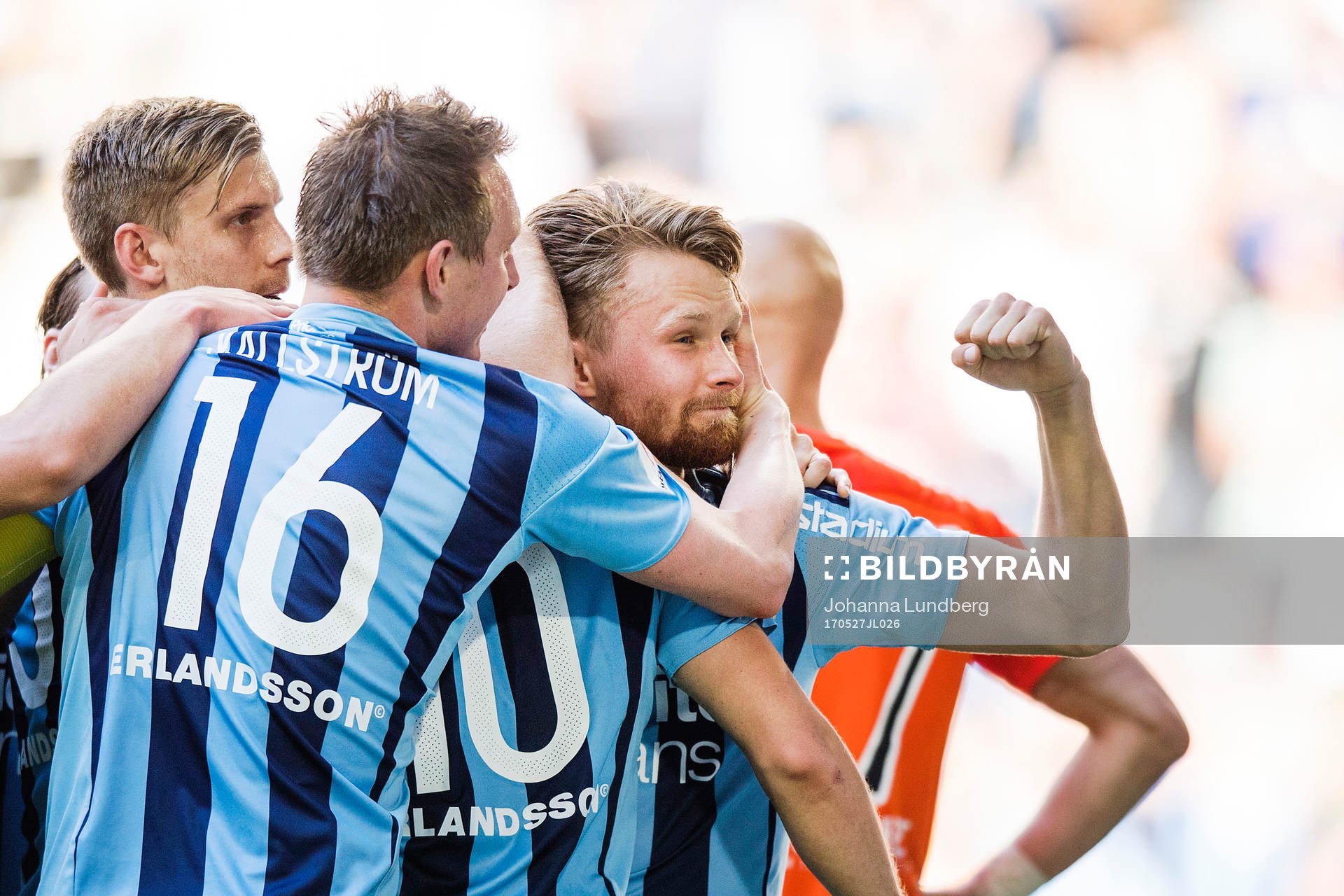 Djurgårdens Jacob Une Larsson jublar