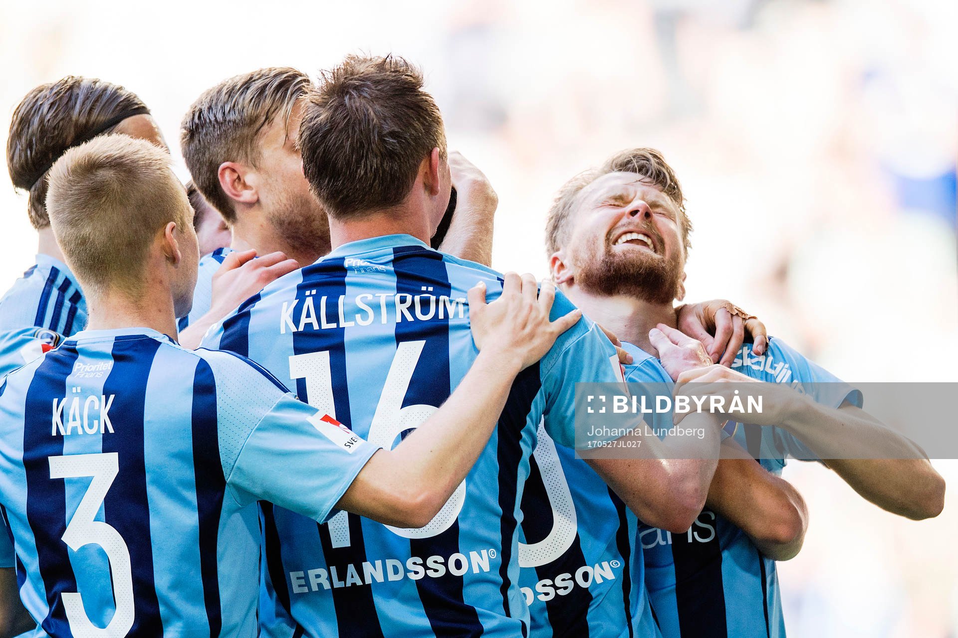 Djurgårdens Jacob Une Larsson jublar