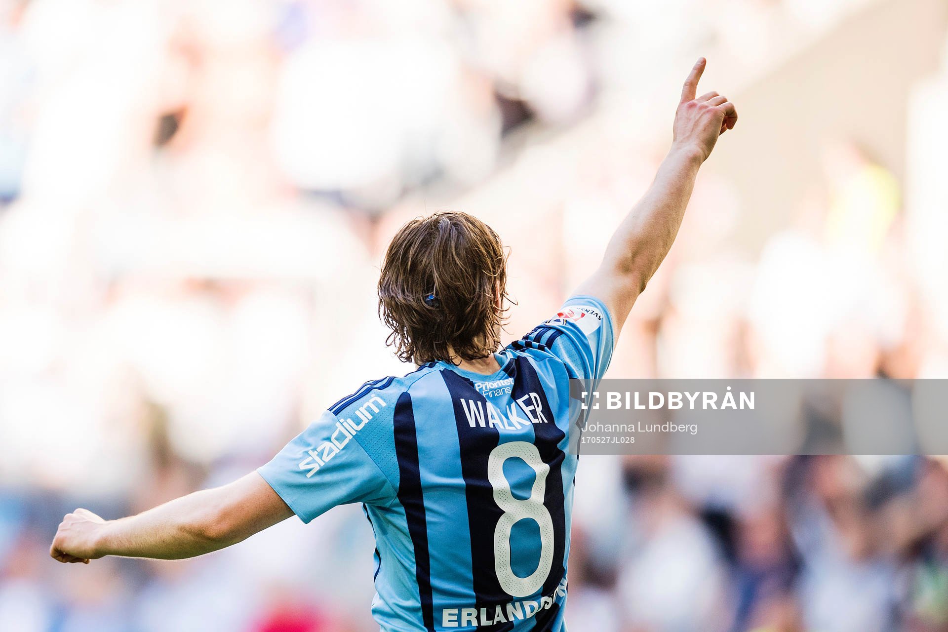 Djurgårdens Kevin Walker jublar