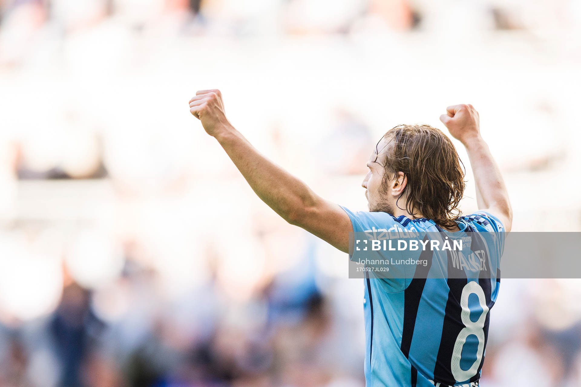 Djurgårdens Kevin Walker jublar