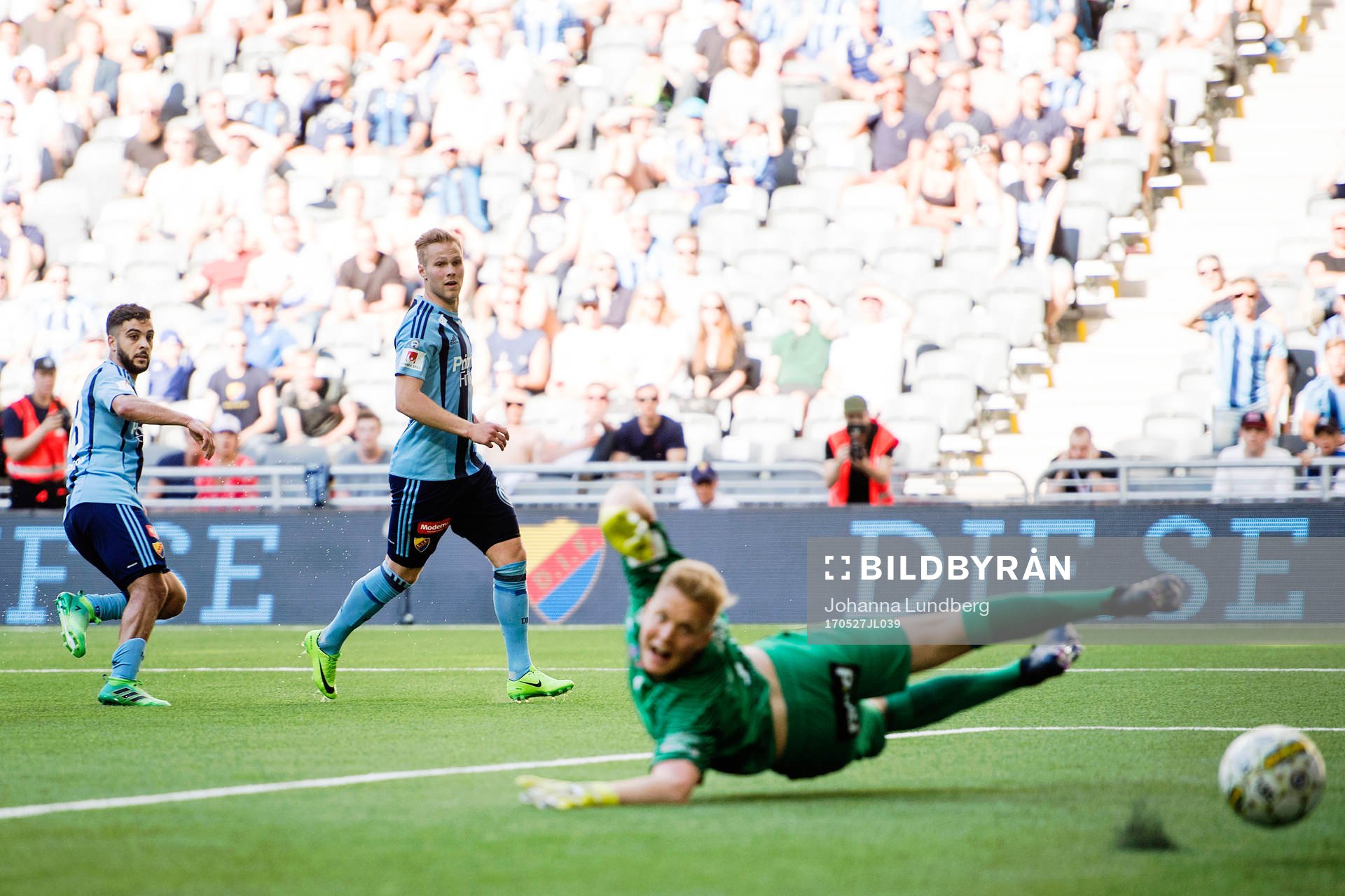Djurgårdens Othman El Kabir gör 3-1 bakom AFC Eskilstunas