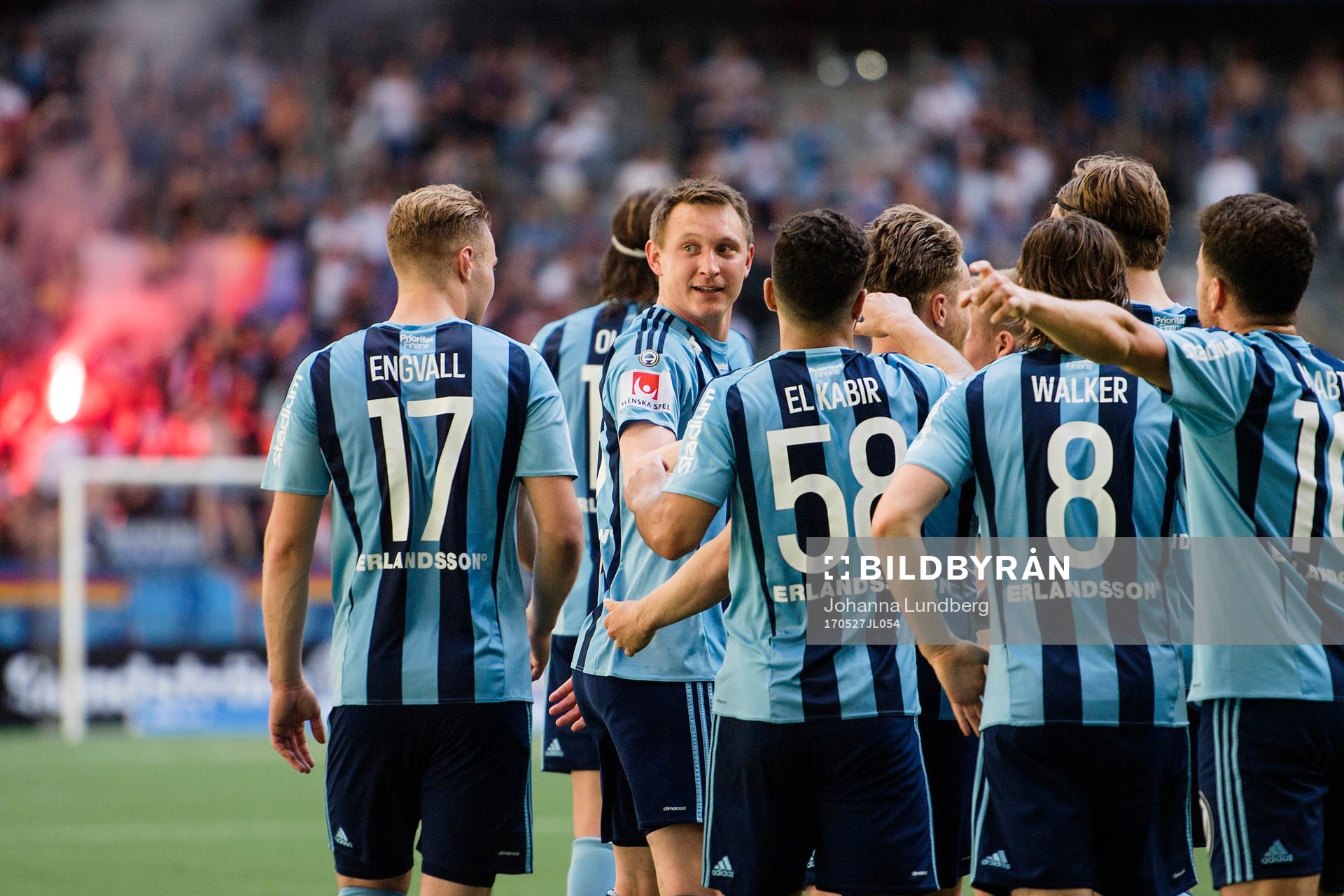 Djurgårdens spelare jublar