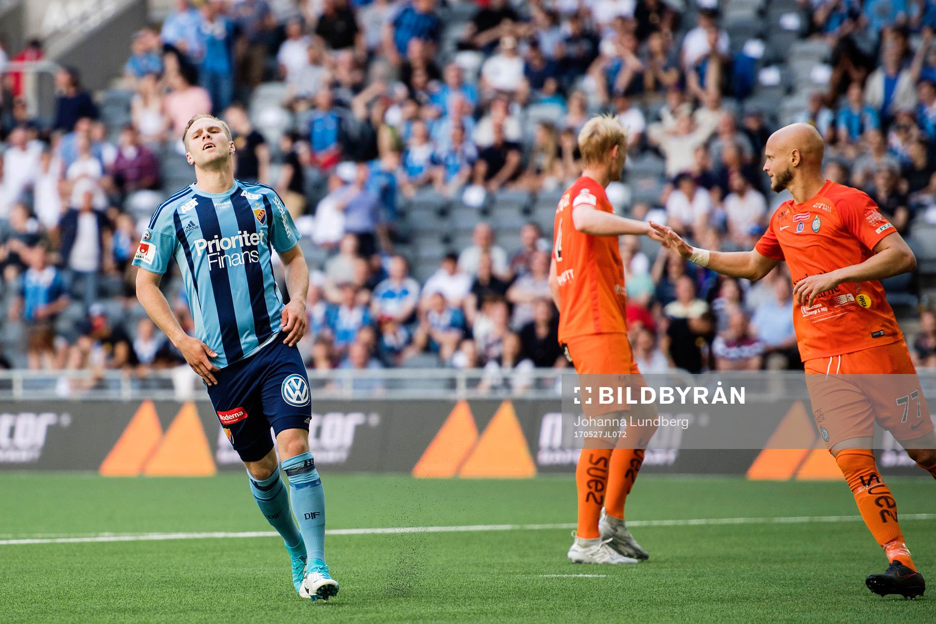 Djurgårdens Gustav Engvall deppar