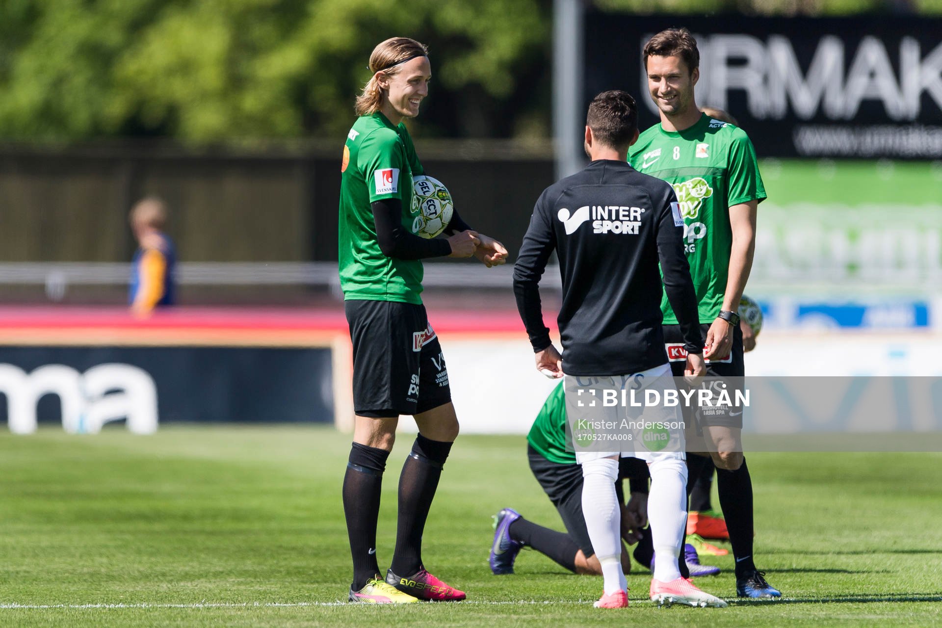 Varbergs Joakim Lindner och Peter Nyström pratar med