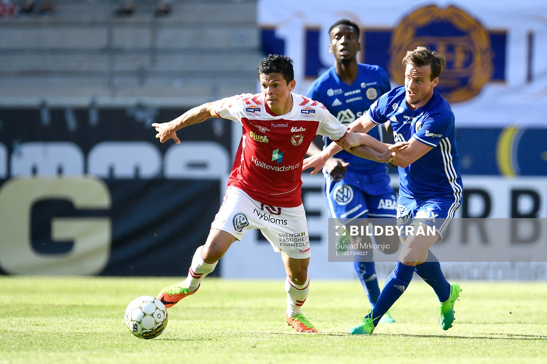 Kalmars Romário Pereira Sipião och Sundsvalls Eric Larsson