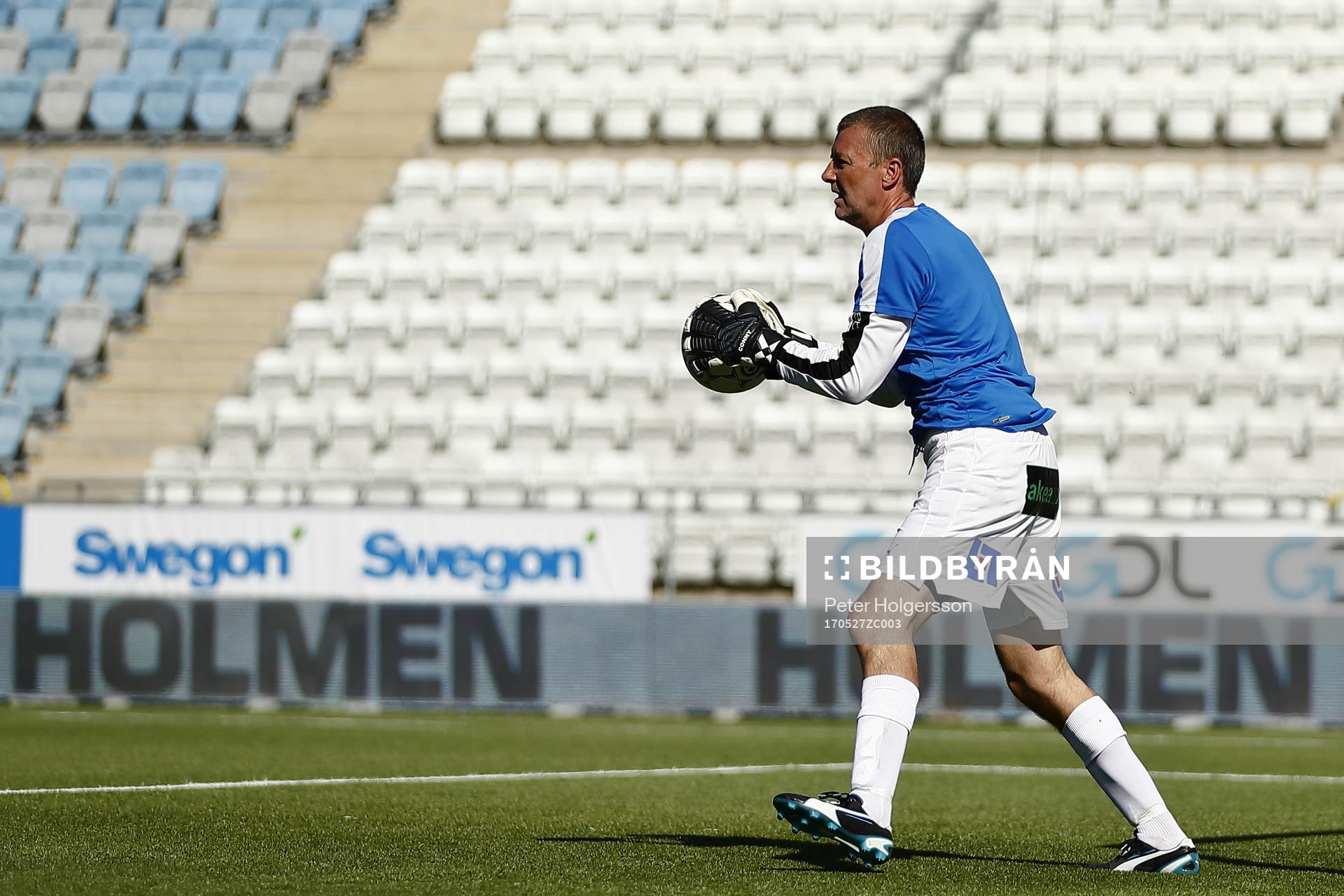 Jubileumsmatchen i fotboll mellan veteraner i Norrköping