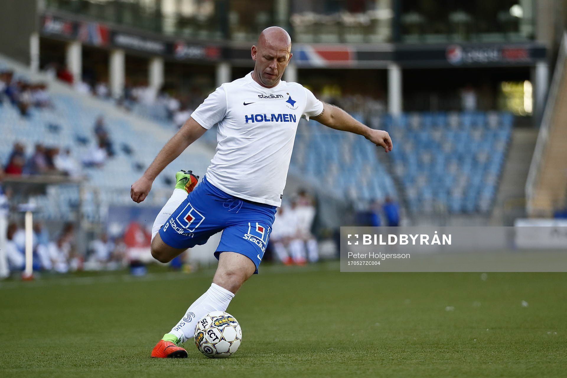 Jubileumsmatchen i fotboll mellan veteraner i Norrköping