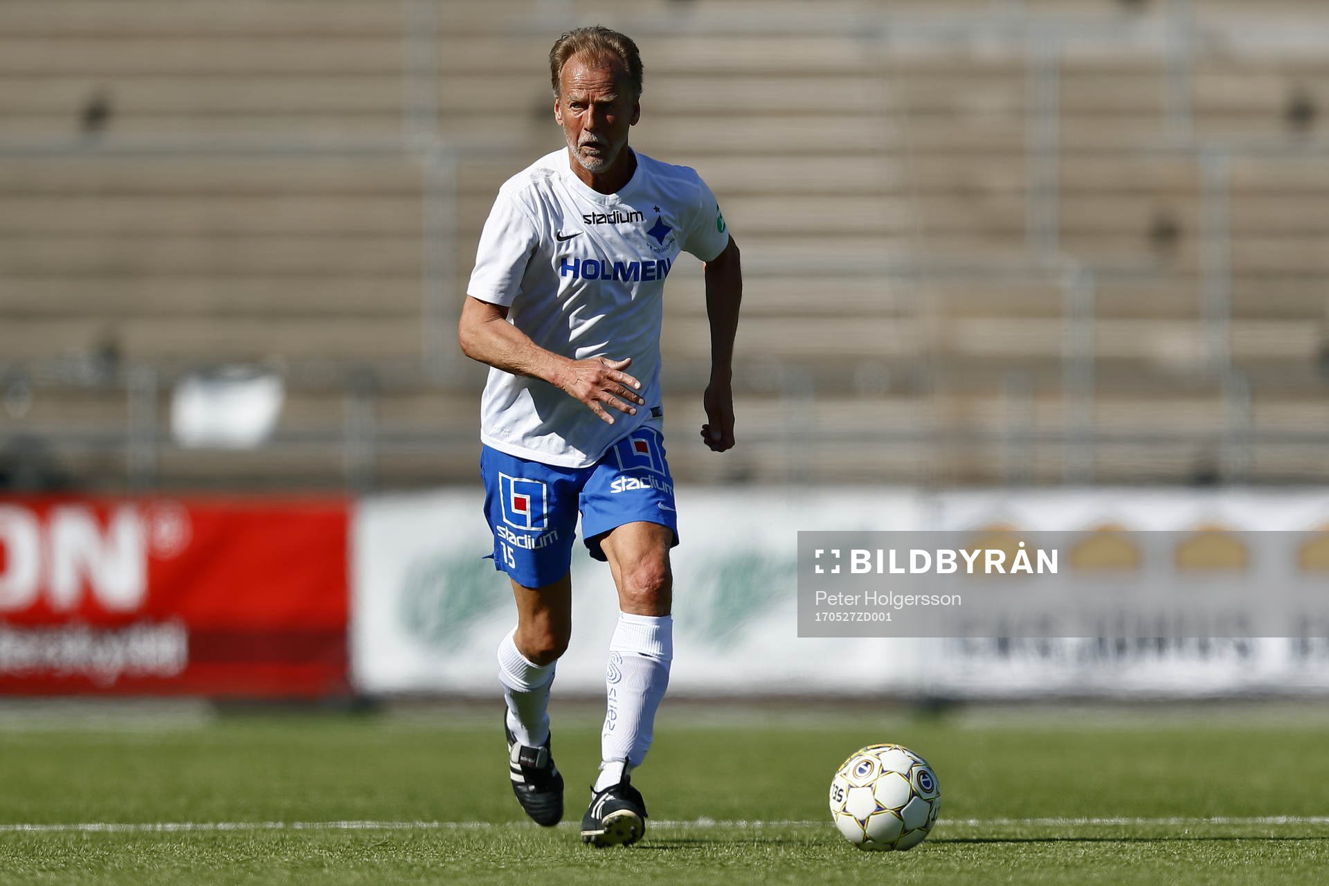 Jubileumsmatchen i fotboll mellan veteraner i Norrköping
