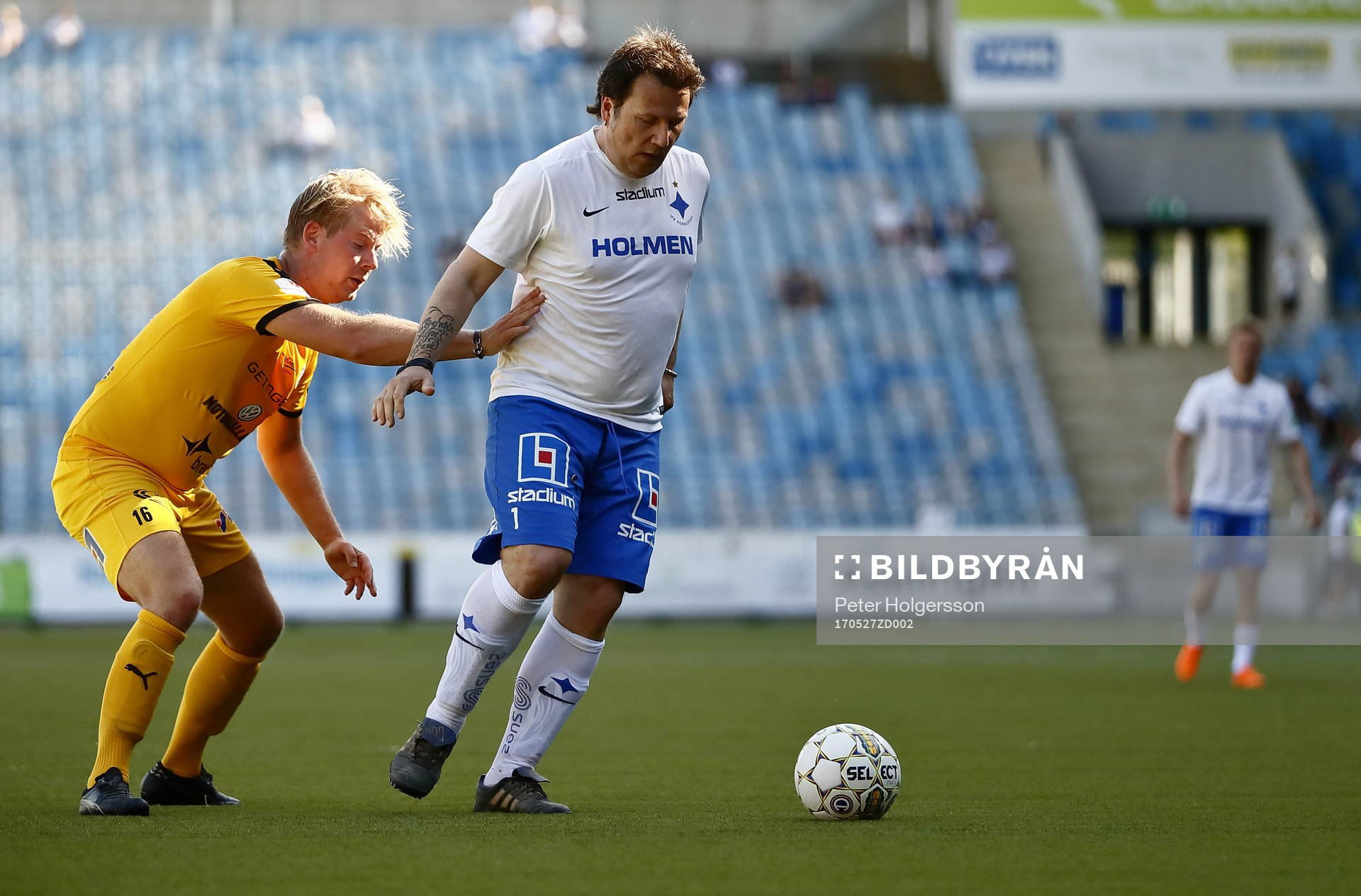 Jubileumsmatchen i fotboll mellan veteraner i Norrköping