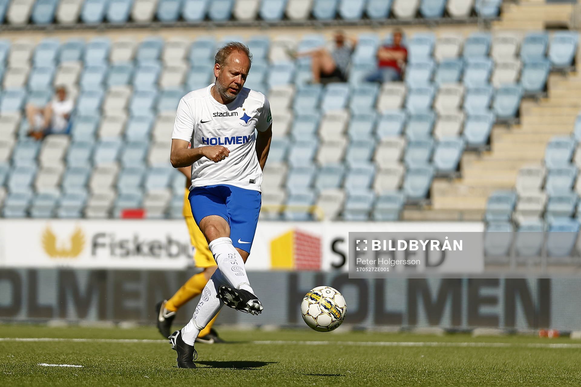 Jubileumsmatchen i fotboll mellan veteraner i Norrköping