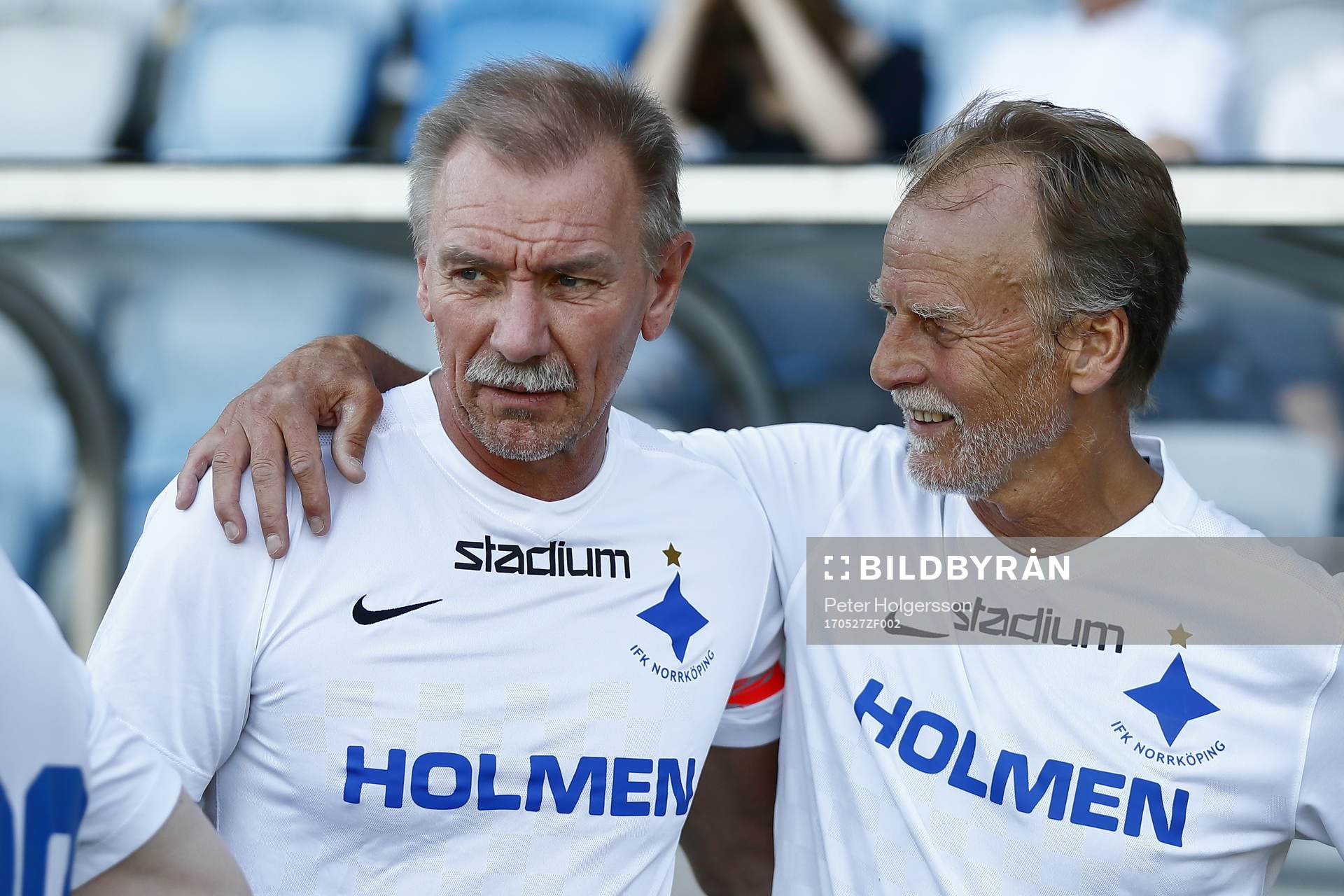 Jubileumsmatchen i fotboll mellan veteraner i Norrköping