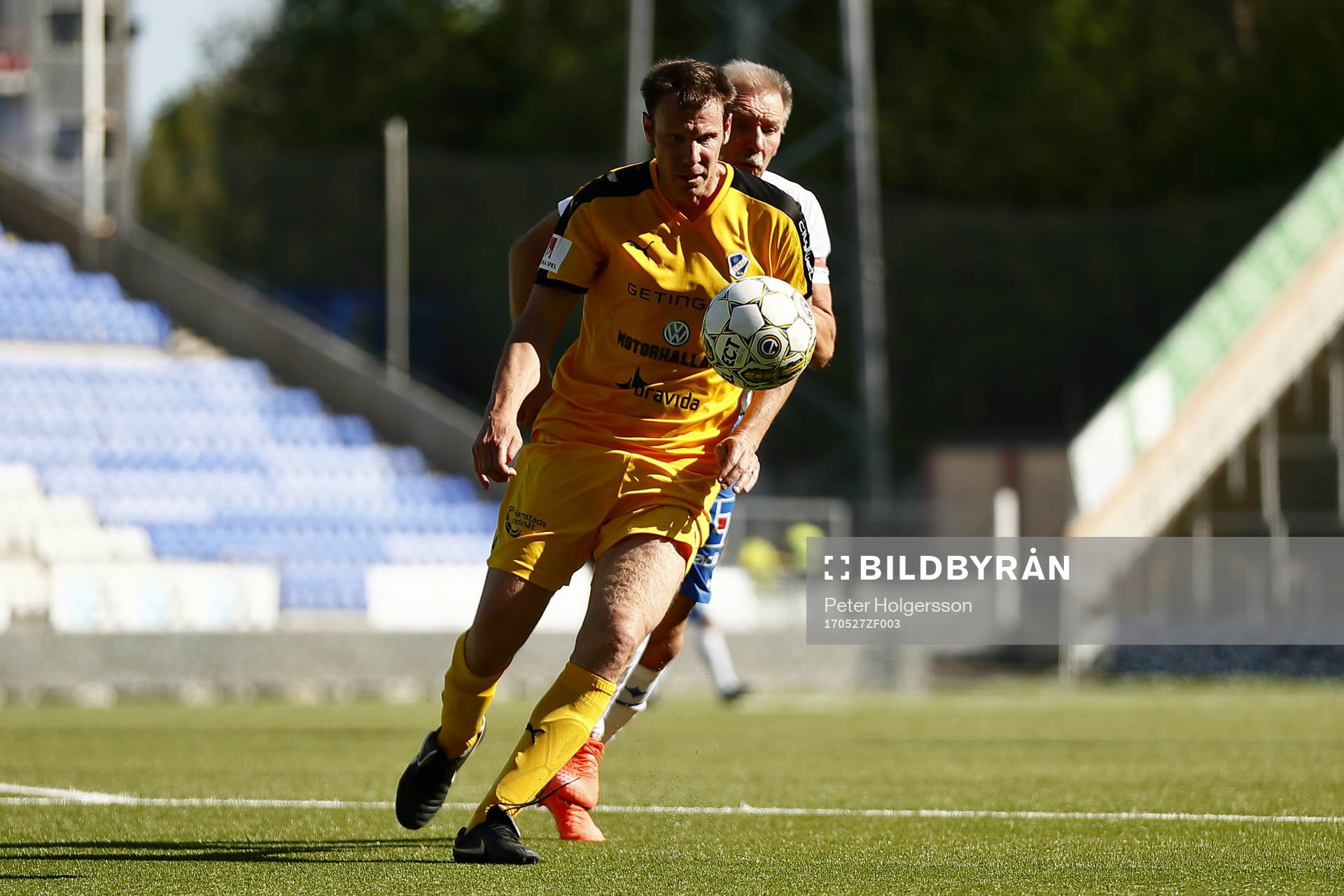 Jubileumsmatchen i fotboll mellan veteraner i Norrköping