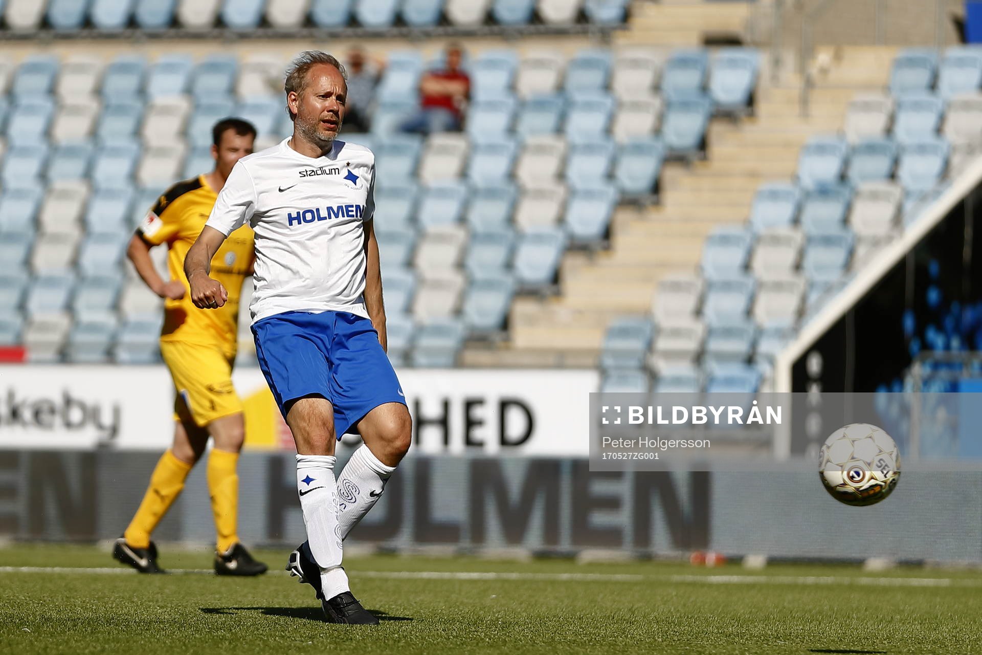 Jubileumsmatchen i fotboll mellan veteraner i Norrköping