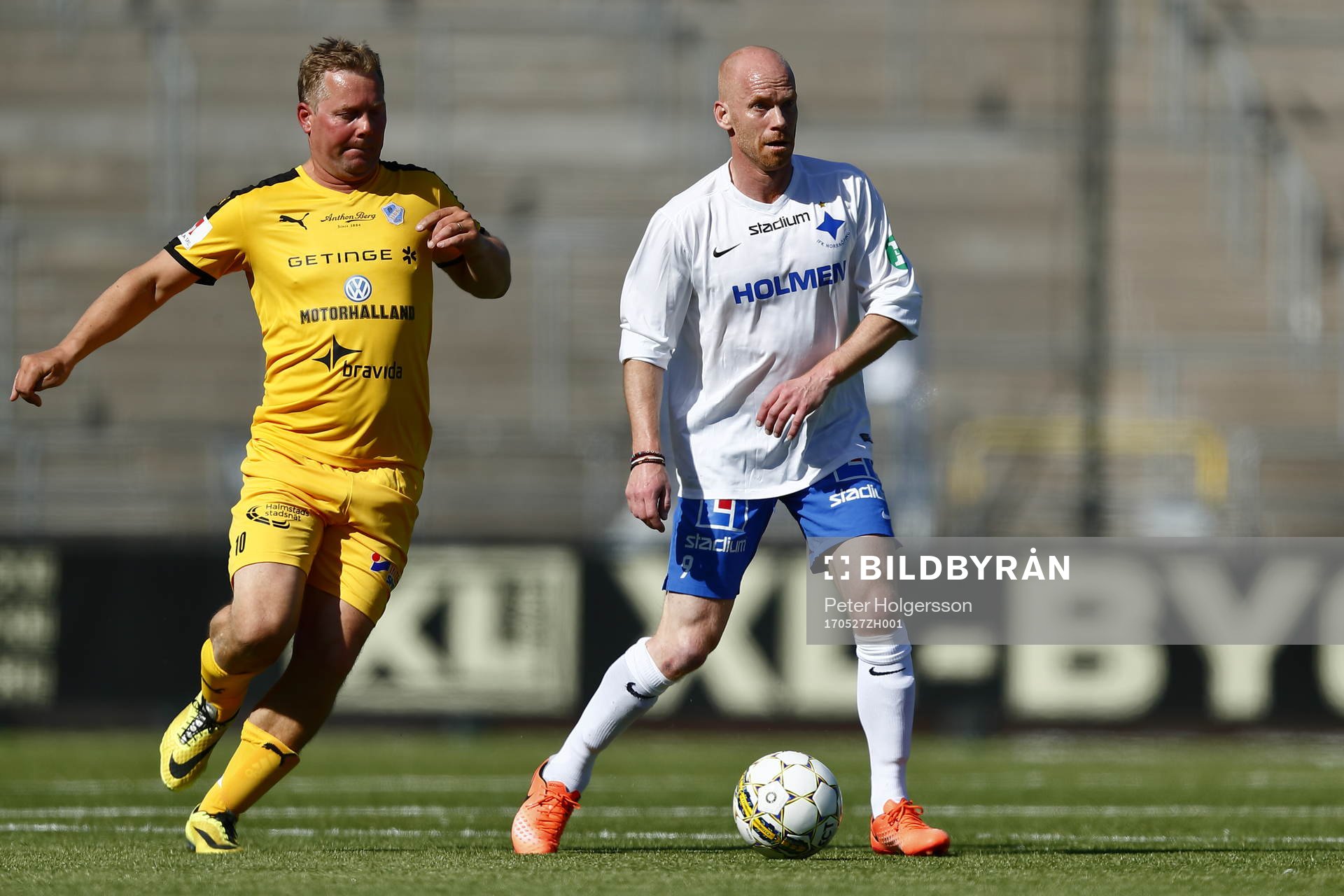 Jubileumsmatchen i fotboll mellan veteraner i Norrköping