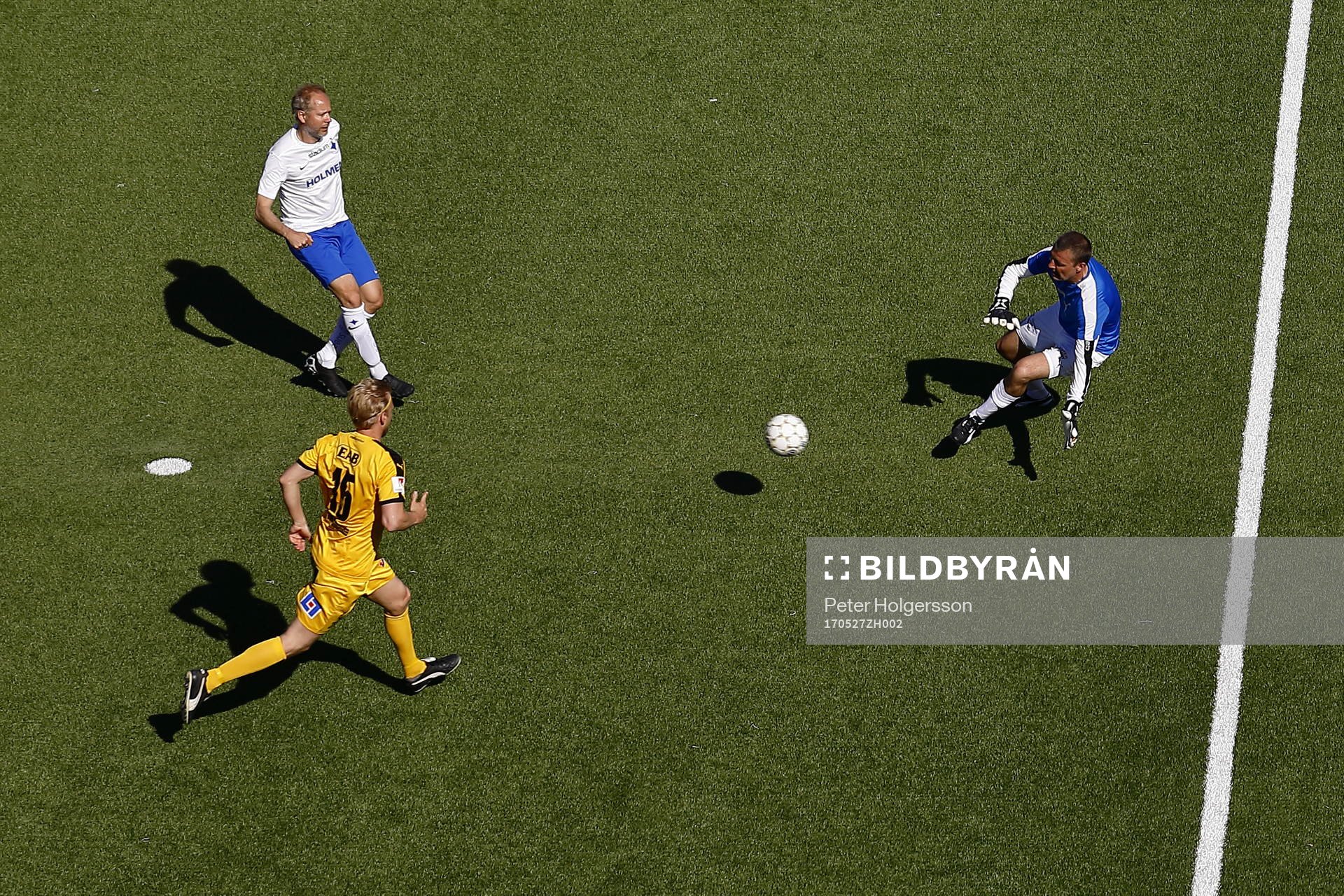 Jubileumsmatchen i fotboll mellan veteraner i Norrköping
