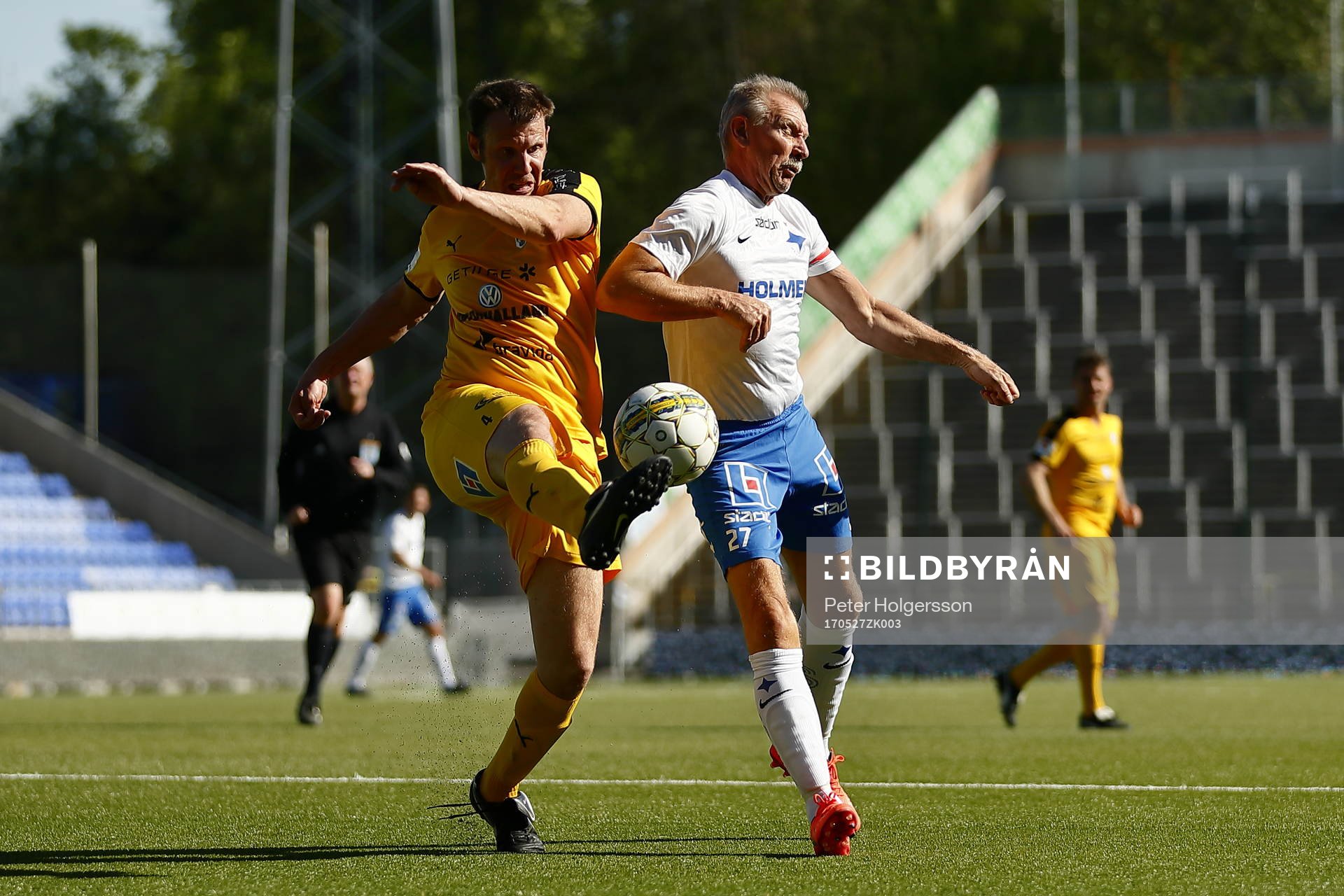 Jubileumsmatchen i fotboll mellan veteraner i Norrköping