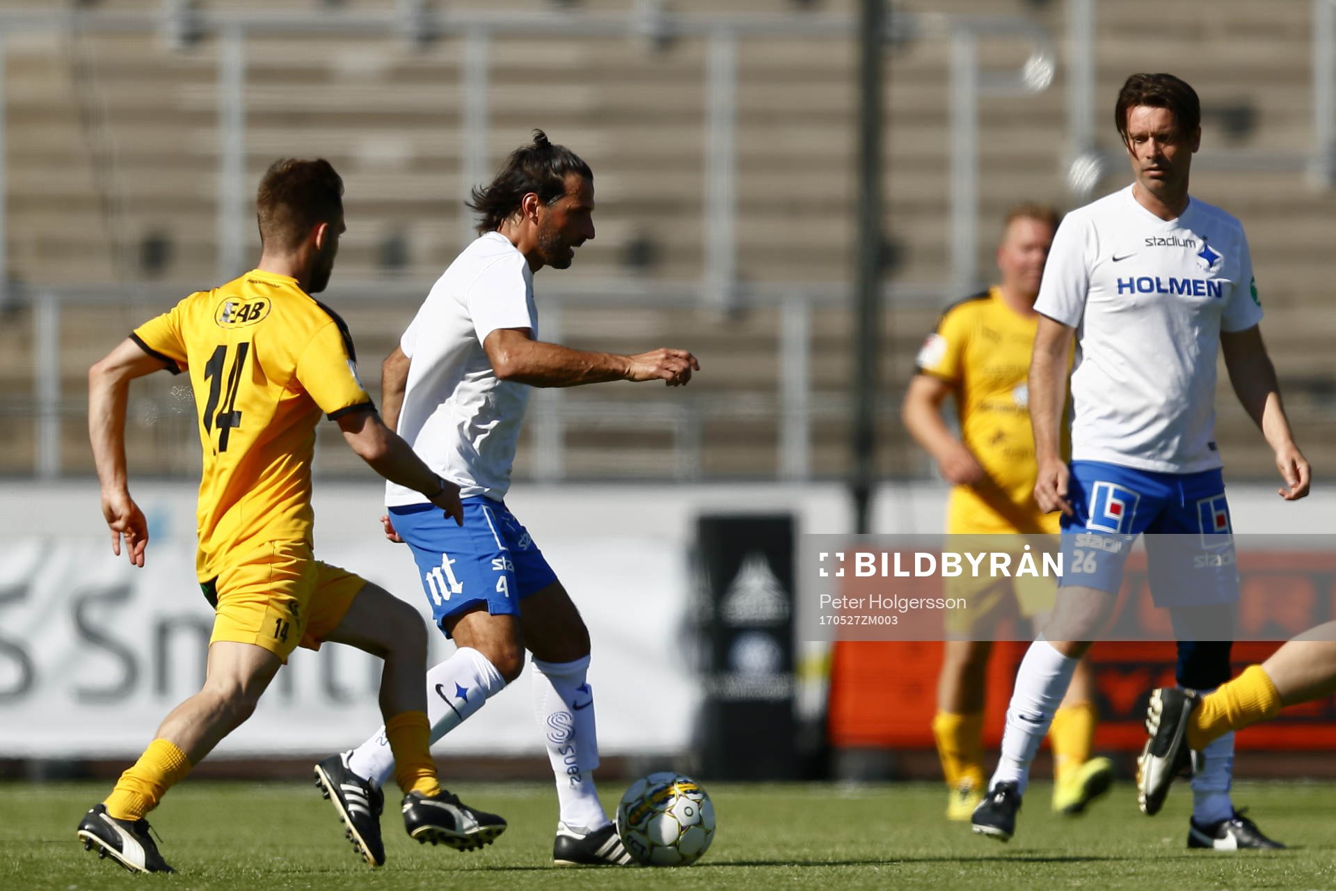 Jubileumsmatchen i fotboll mellan veteraner i Norrköping