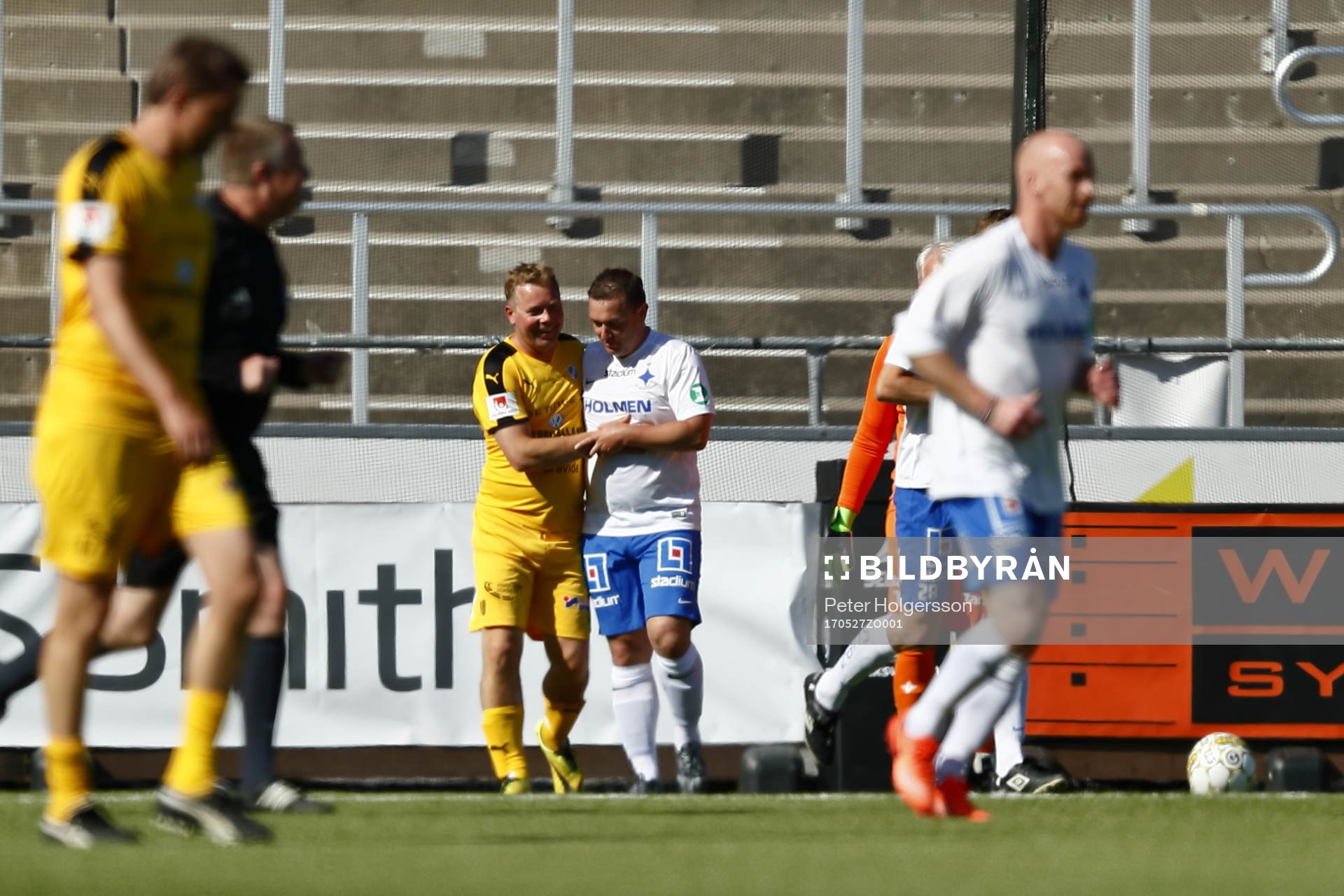 Jubileumsmatchen i fotboll mellan veteraner i Norrköping