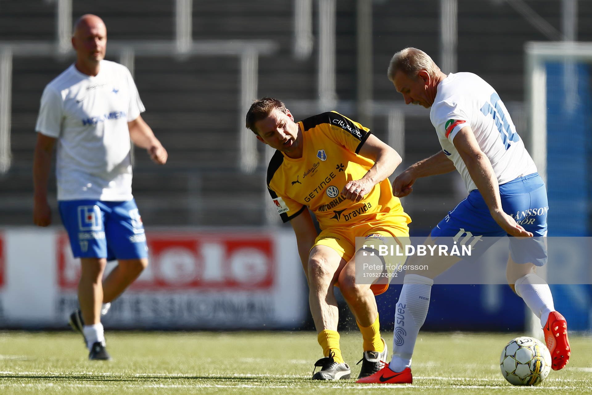 Jubileumsmatchen i fotboll mellan veteraner i Norrköping