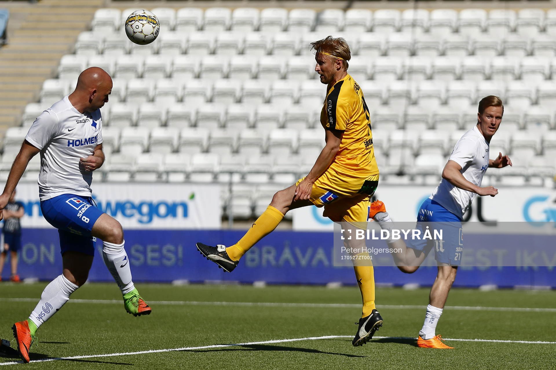 Jubileumsmatchen i fotboll mellan veteraner i Norrköping