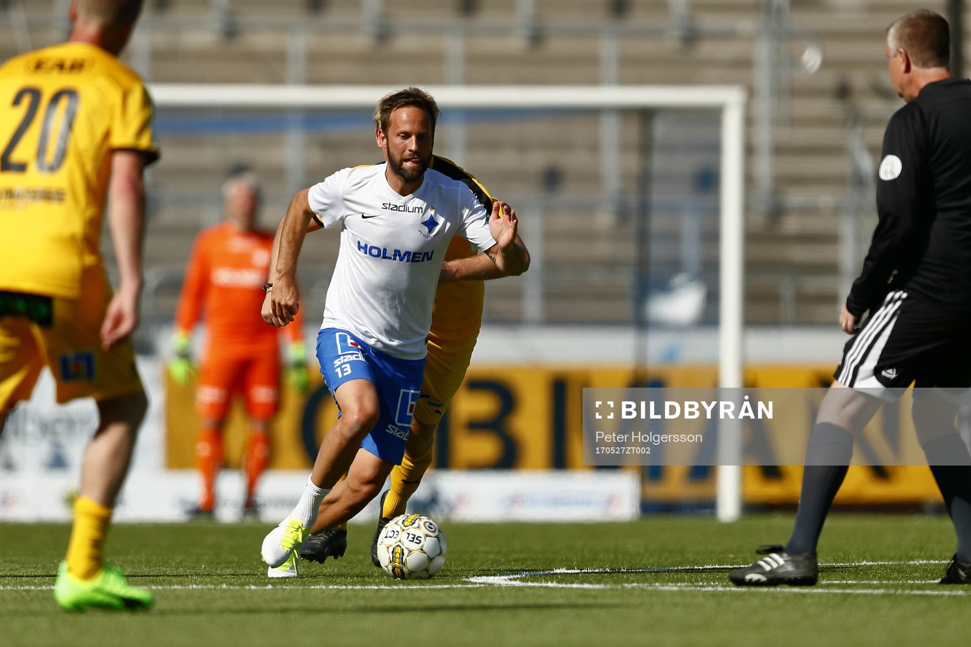 Jubileumsmatchen i fotboll mellan veteraner i Norrköping