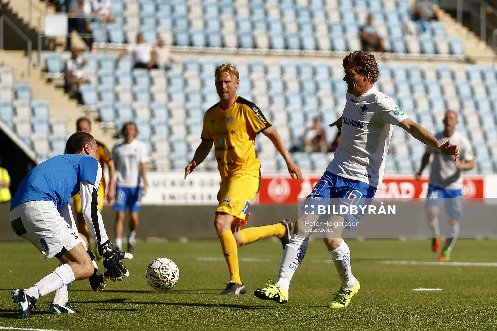 Jubileumsmatchen i fotboll mellan veteraner i Norrköping