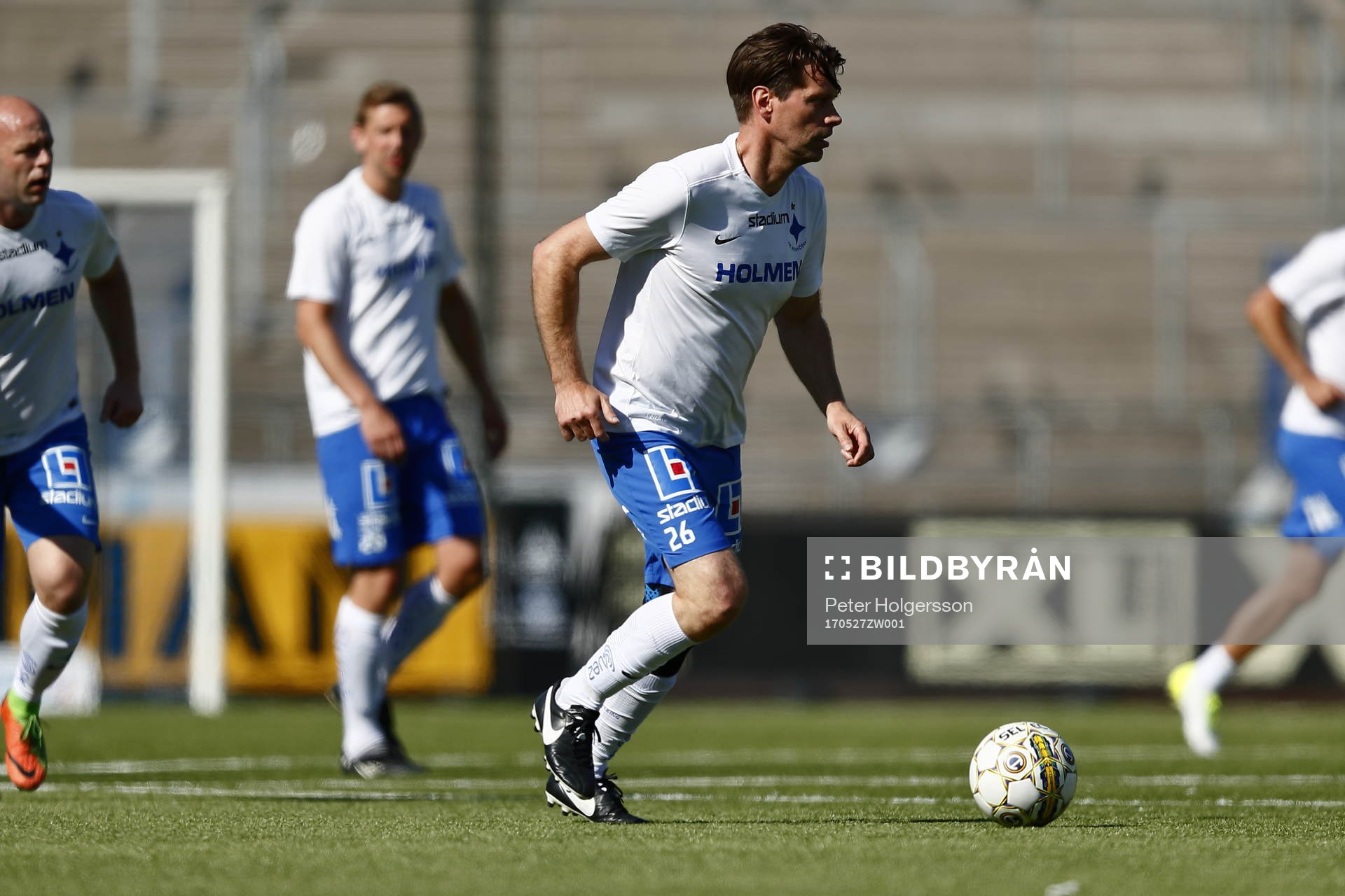Jubileumsmatchen i fotboll mellan veteraner i Norrköping