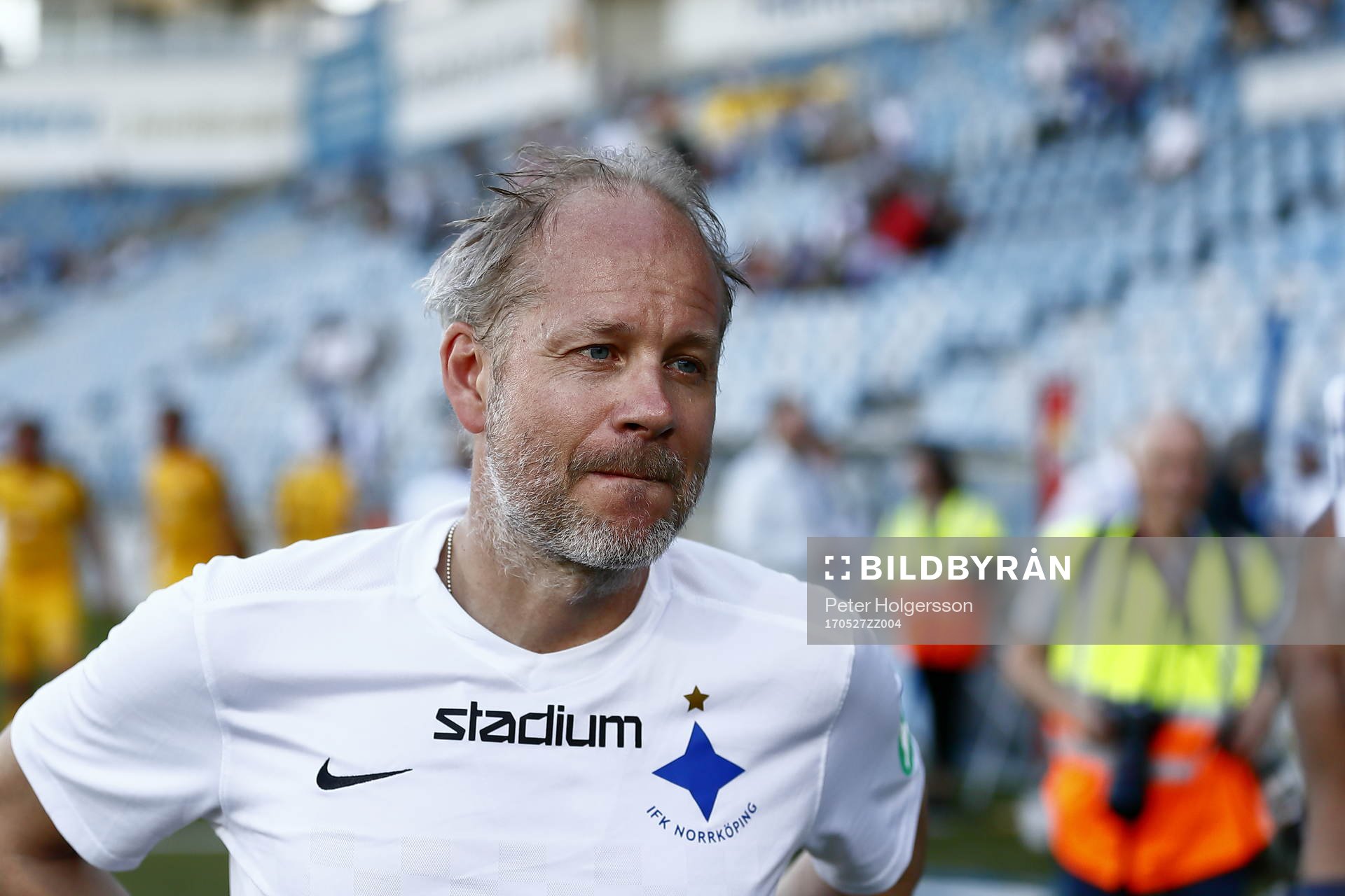 Jubileumsmatchen i fotboll mellan veteraner i Norrköping och Halmstad den 27 maj 2017 i Norrköping.
