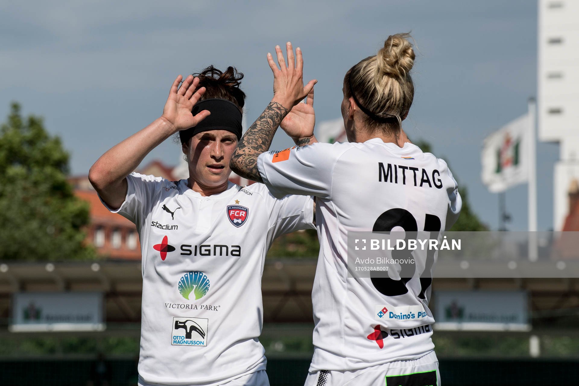 Rosengårds Anja Mittag jublar