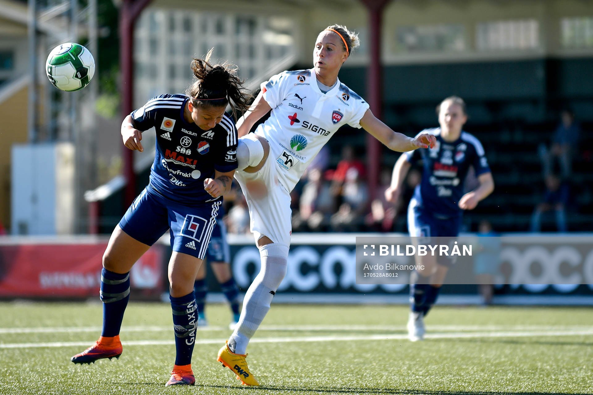 Rosengårds Anja Mittag under fotbollsmatchen i Svenska Cupen mellan Rosengård och Kvarnveden den 28 maj 2017 i Malmö.