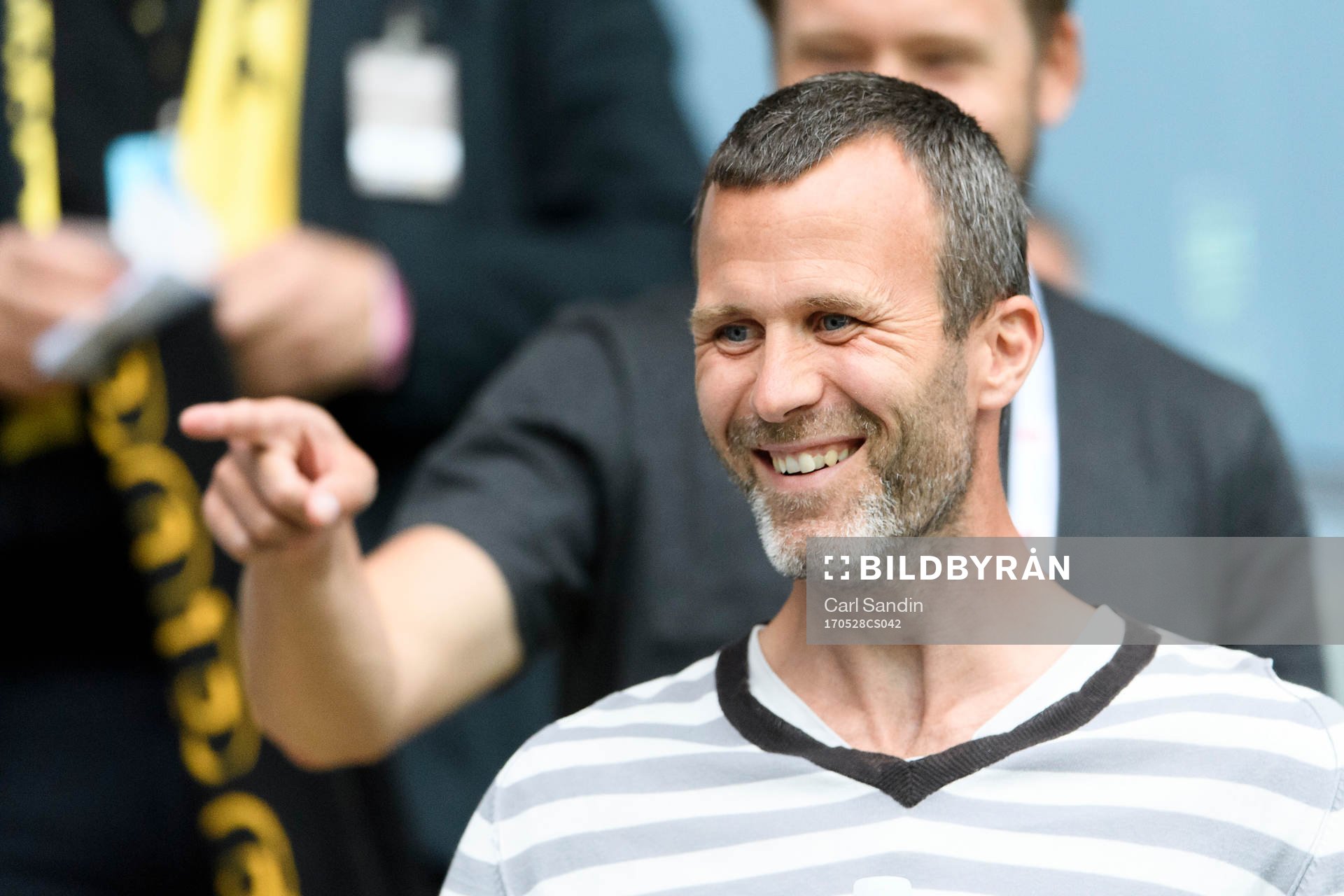 IFK Göteborgs f.d. spelare Hjalmar Jonsson på läktaren