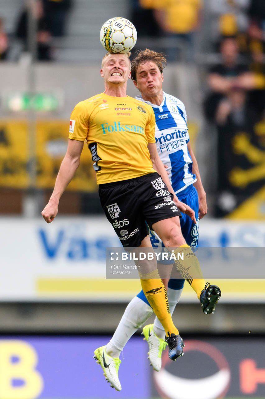 Nickduell mellan Elfsborgs Per Frick och Elfsborgs Thomas