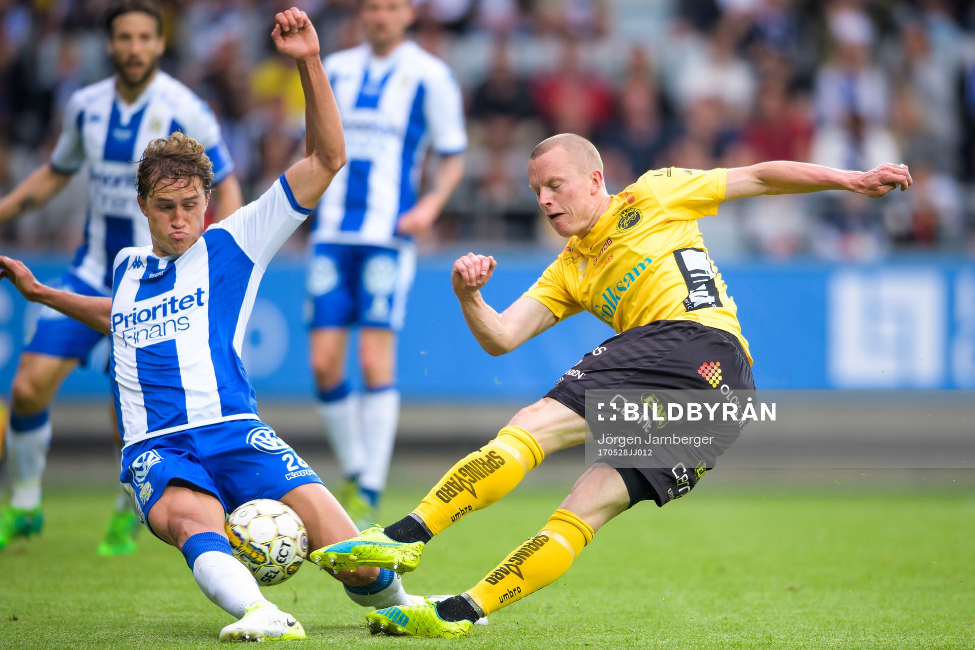 Elfsborgs Daniel Gustavsson och IFK Göteborgs Thomas Rogne