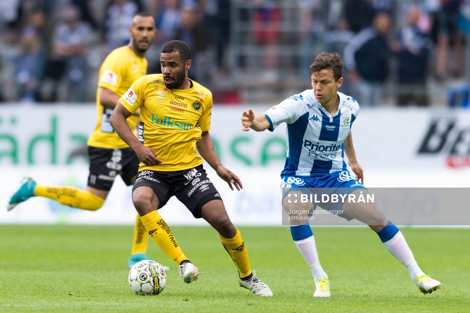 Elfsborgs Alex Dyer och IFK Göteborgs Mads Albaek