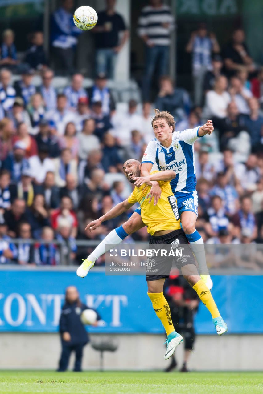 IFK Göteborgs Thomas Rogne och Elfsborgs Issam Jebali