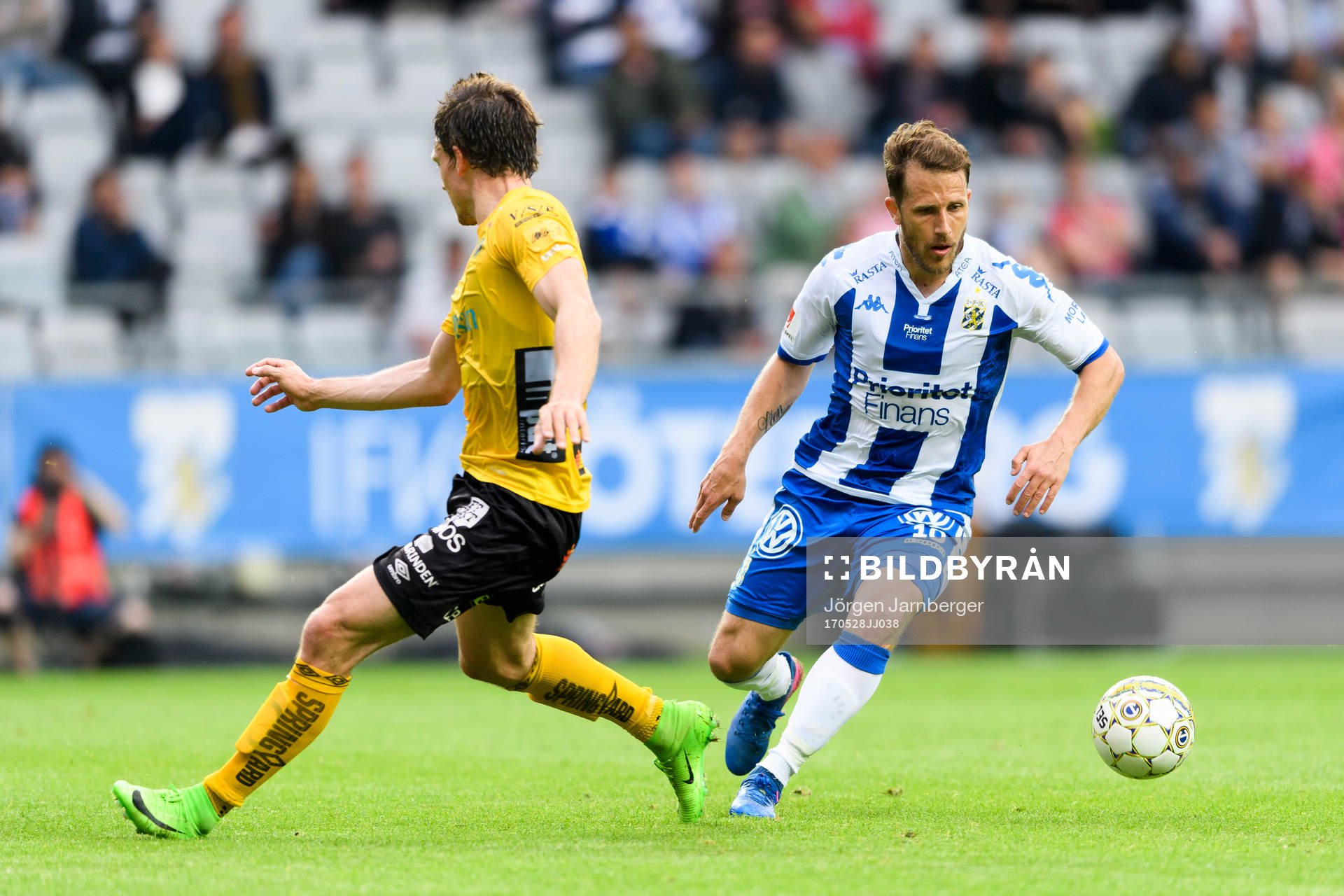 IFK Göteborgs Tobias Hysen och Elfsborgs Jörgen Horn
