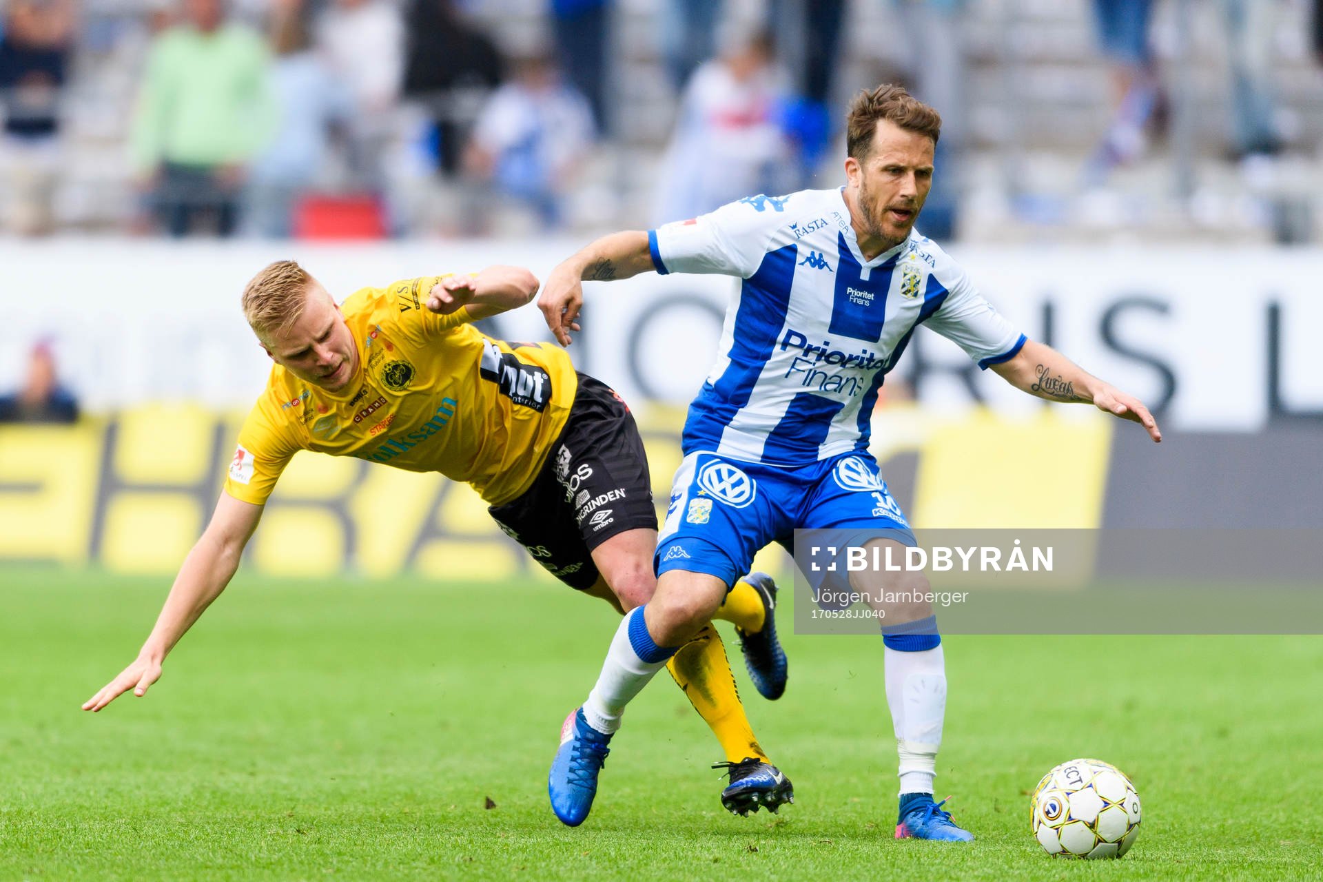 IFK Göteborgs Tobias Hysen och Elfsborgs Per Frick