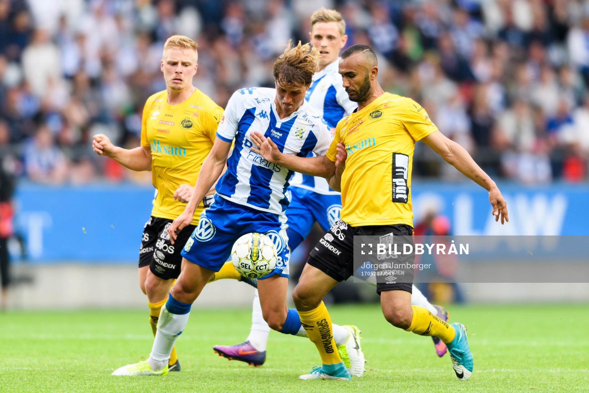 Elfsborgs Issam Jebali och IFK Göteborgs Thomas Rogne