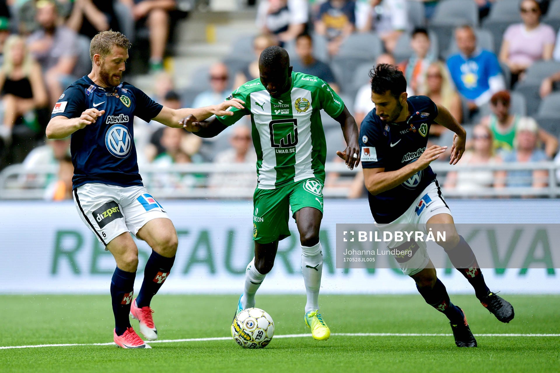 Hammarbys Pa Amat Dibba och Jönköpings Stefan Karlsson