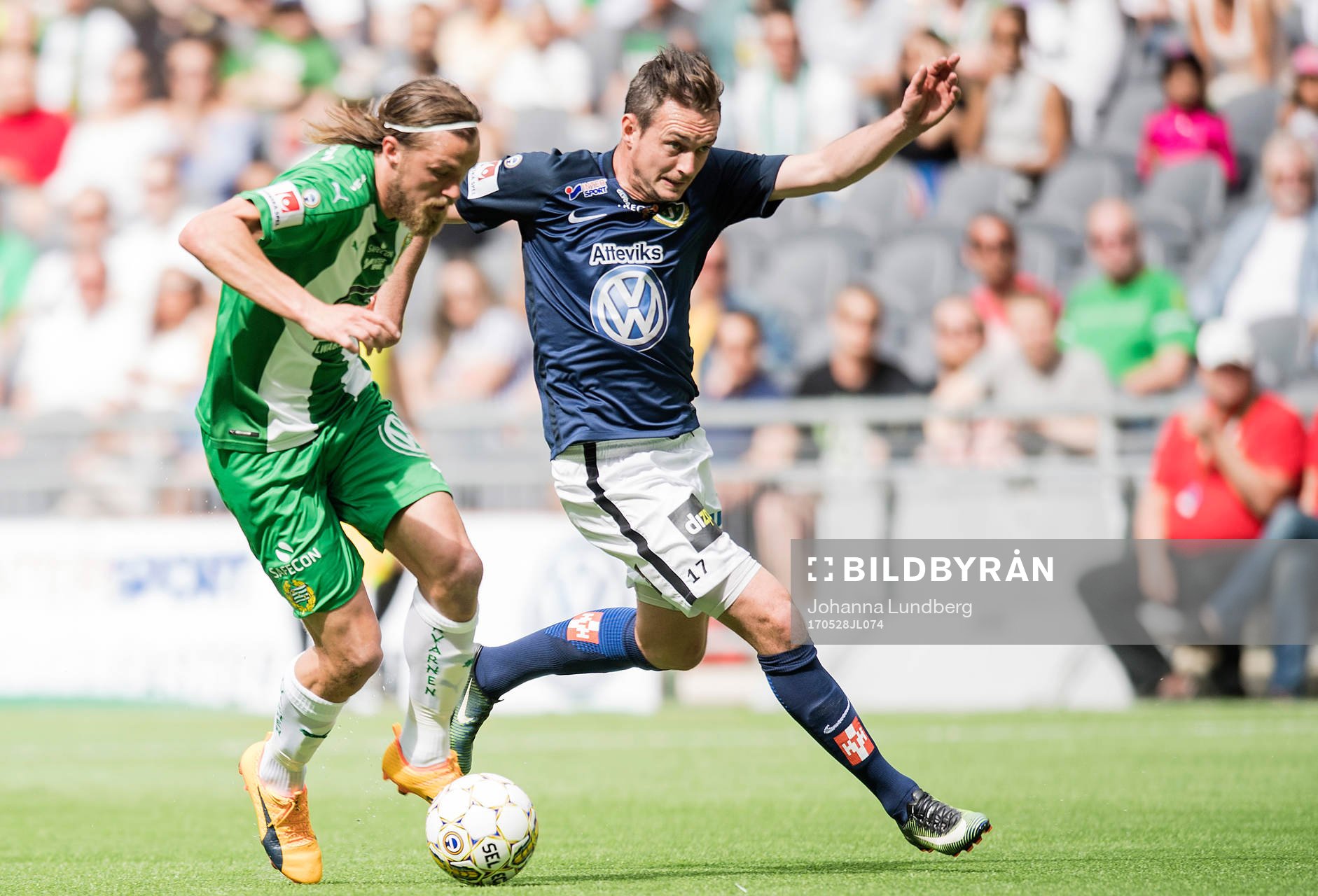 Hammarbys Björn Paulsen och Jönköpings Daryl Smylie