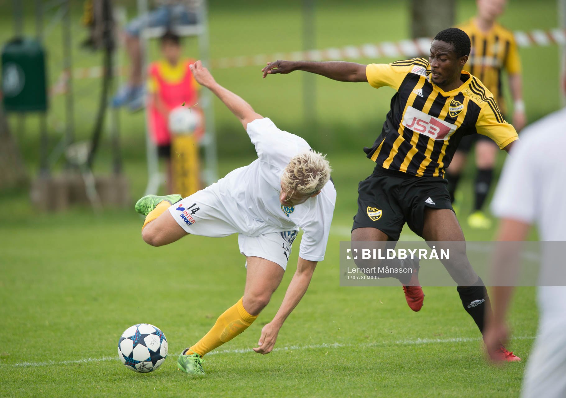 IFK Hässleholms Kojo Annor i matchen i division 2 mellan