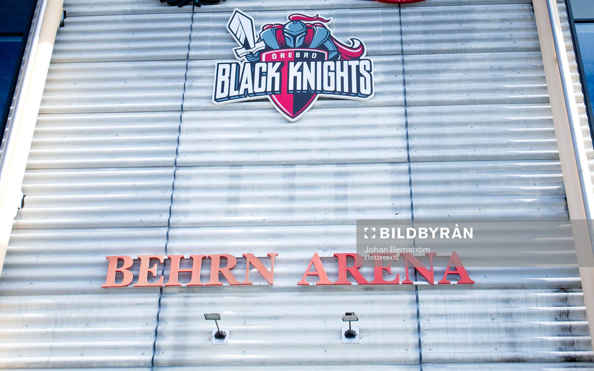 9 Örebro black knights har fått upp sin logotyp på