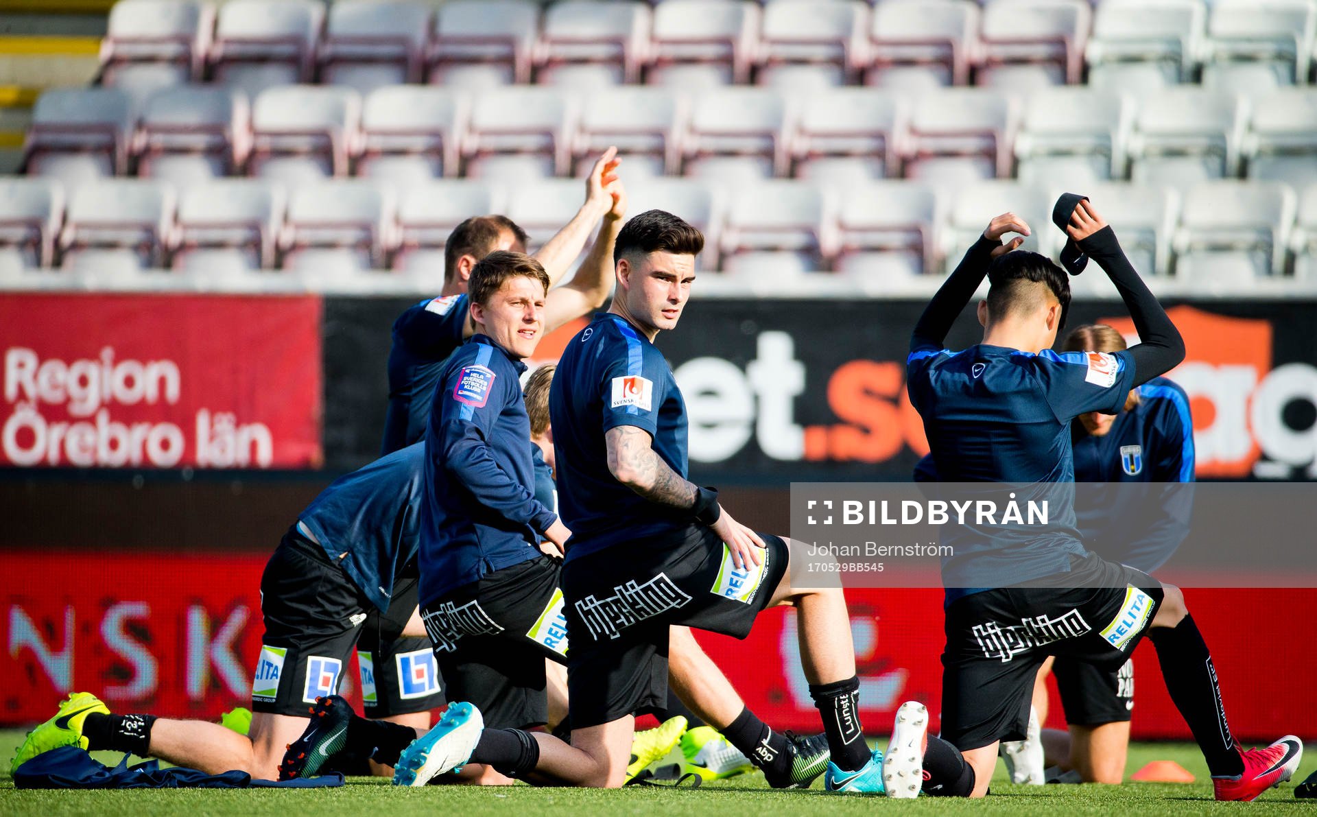 9 Siriusspelarna värmer upp