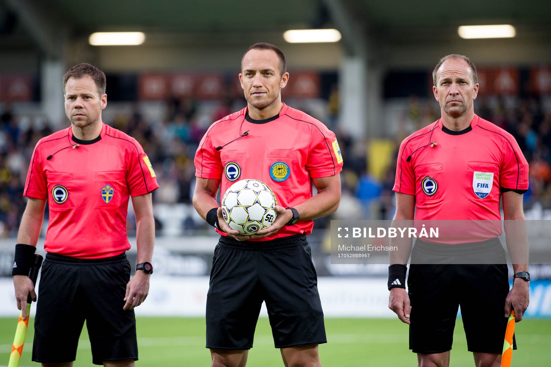 Matchens domartrio, Fredrik Svalöv, Kaspar Sjöberg och